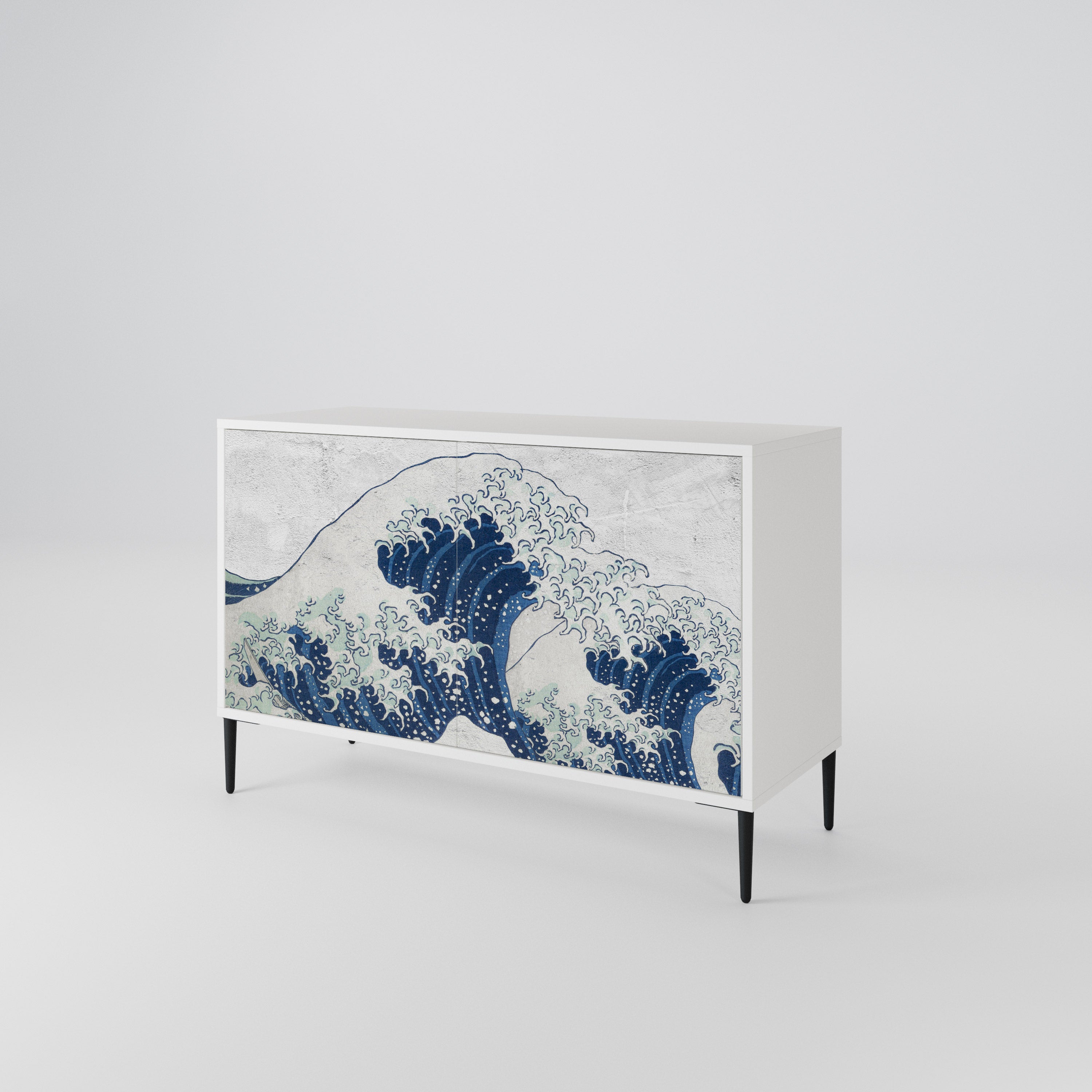 THE GREAT WAVE AT KANAGAWA Aparador de 2 Puertas