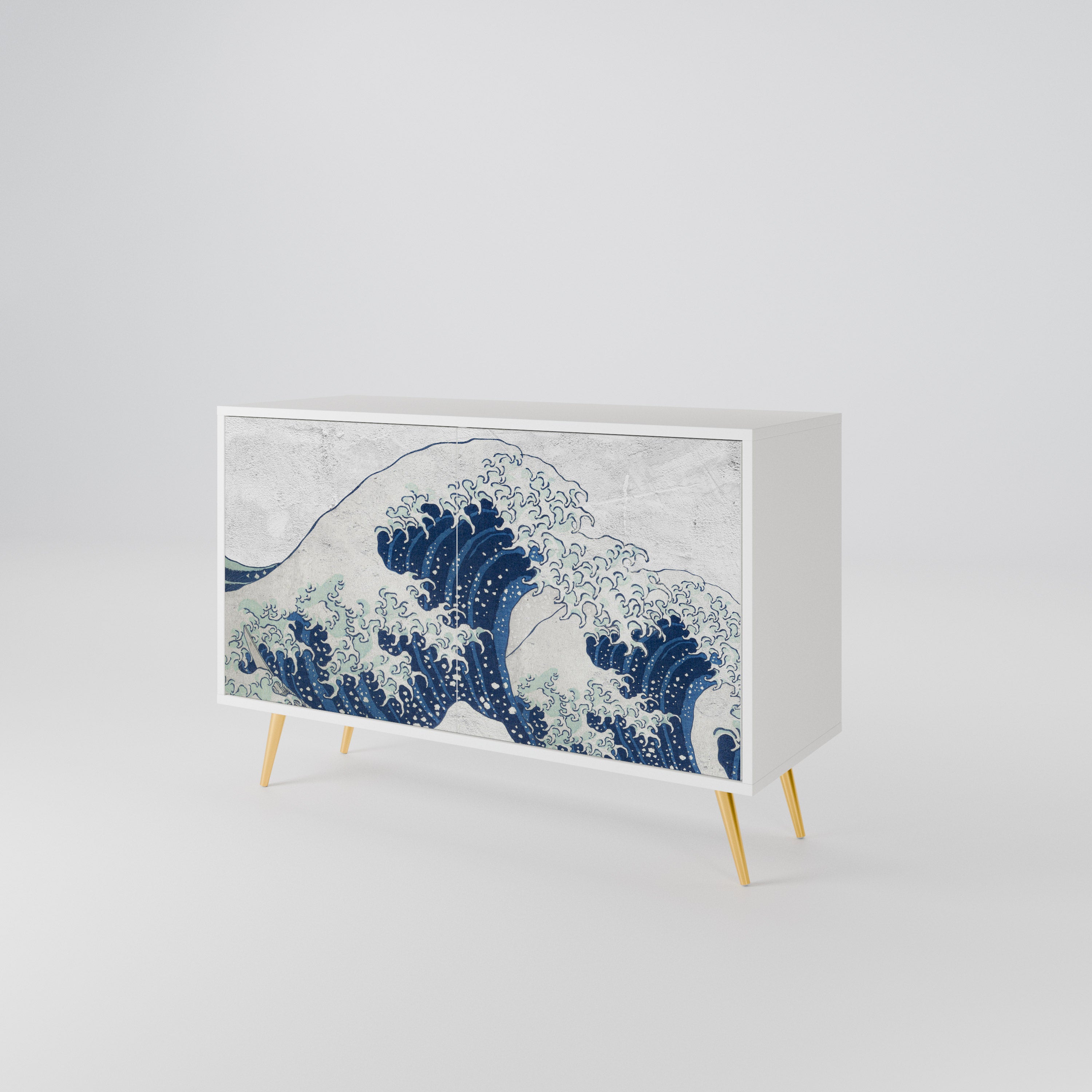 THE GREAT WAVE AT KANAGAWA Aparador de 2 Puertas
