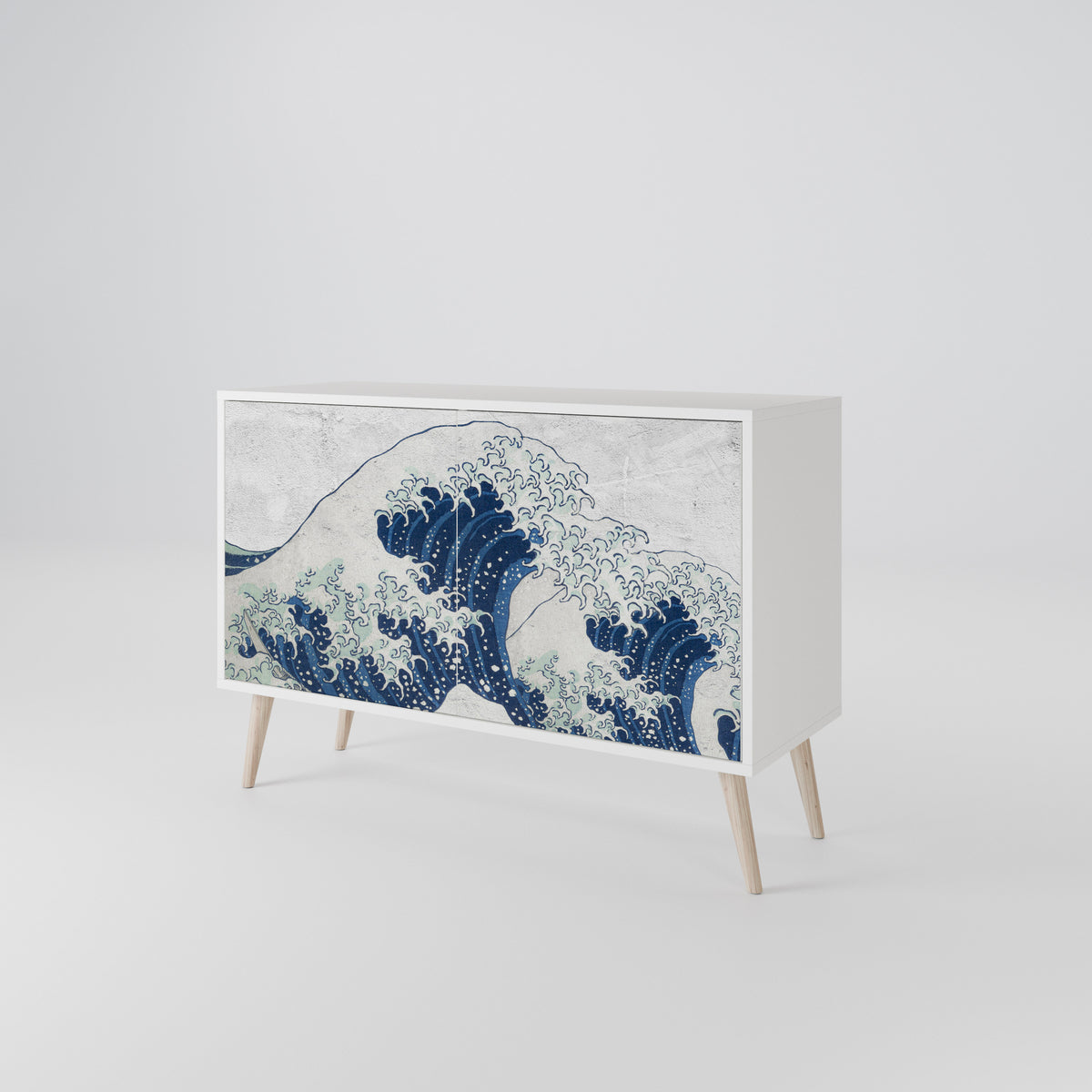 THE GREAT WAVE AT KANAGAWA Aparador de 2 Puertas