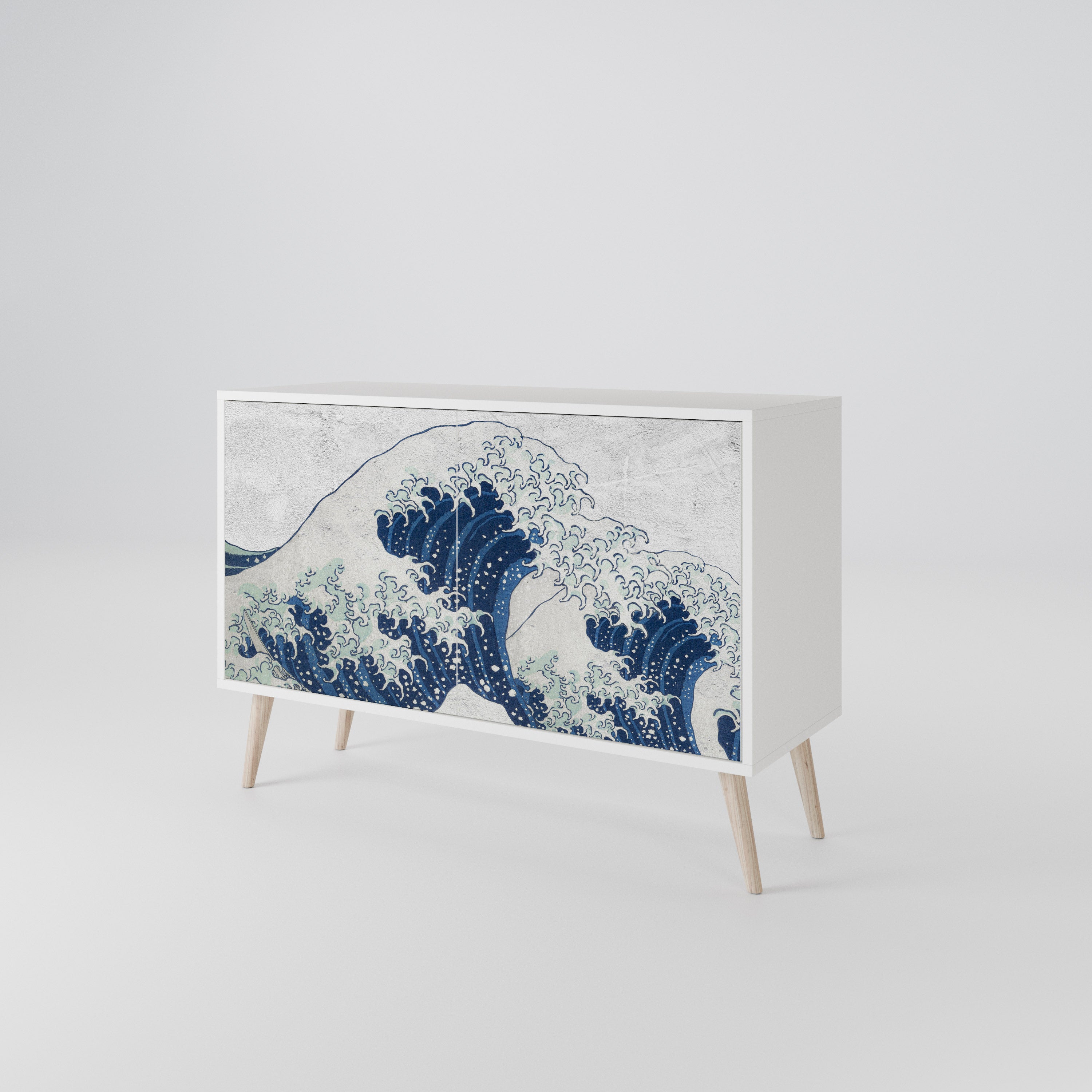 THE GREAT WAVE AT KANAGAWA Aparador de 2 Puertas