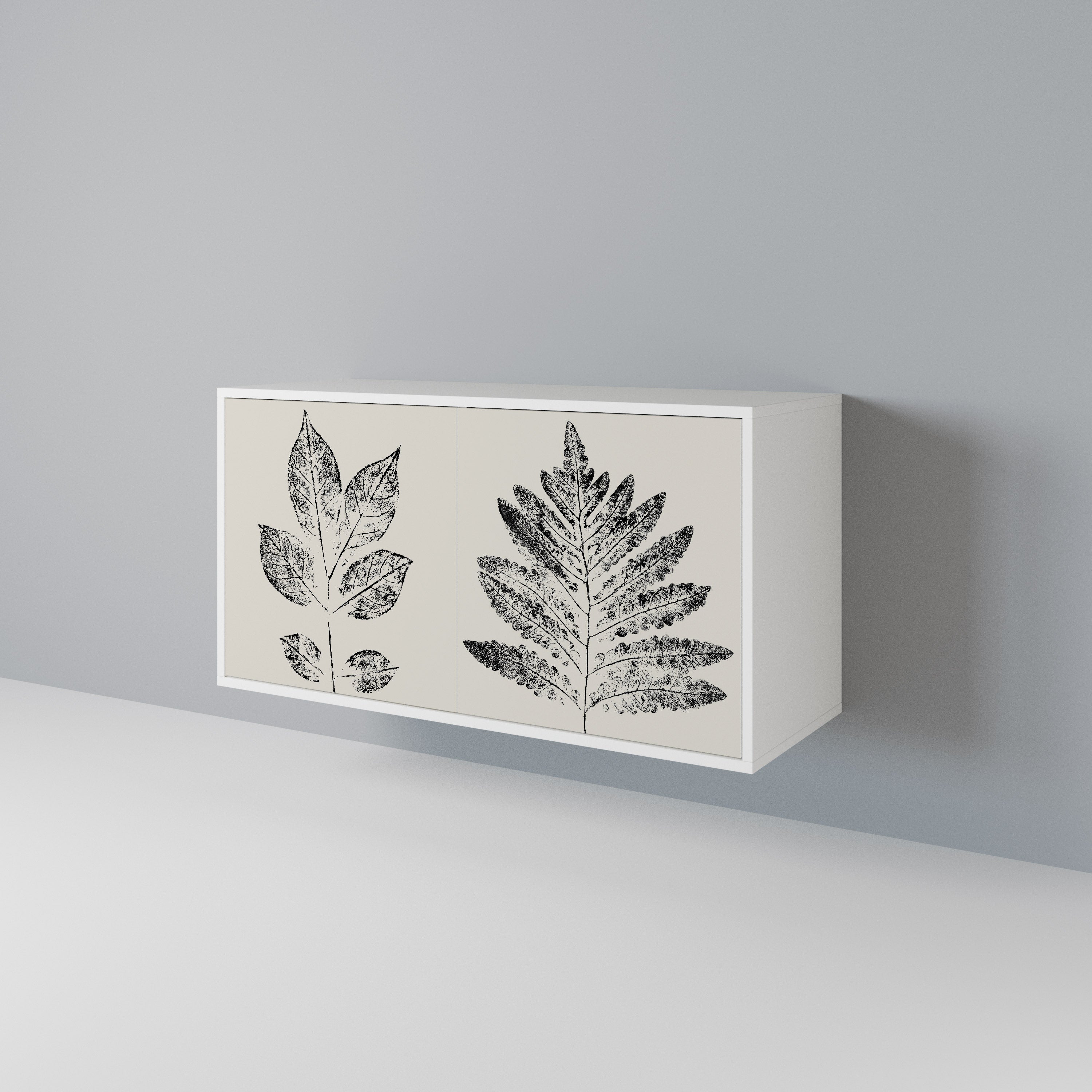 LEAFY STAMPS Aparador de 2 Puertas