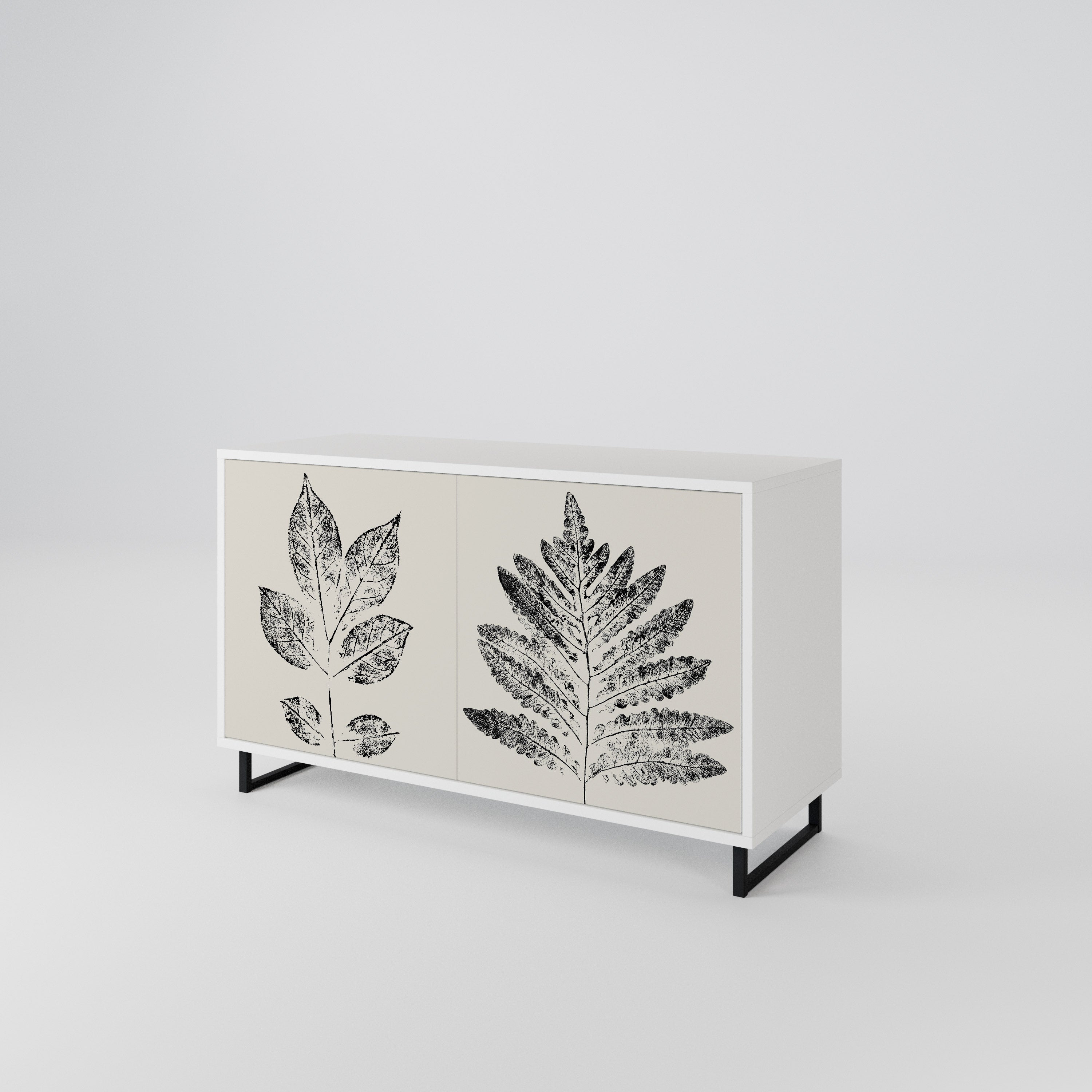 LEAFY STAMPS Aparador de 2 Puertas