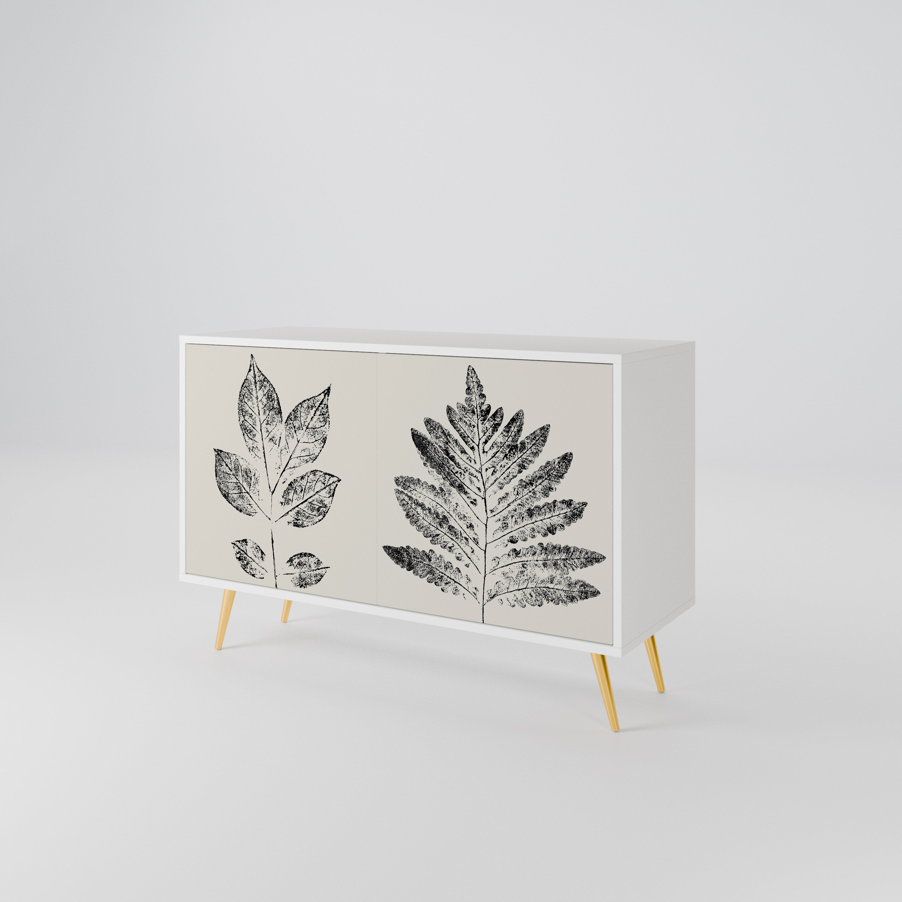 LEAFY STAMPS Aparador de 2 Puertas