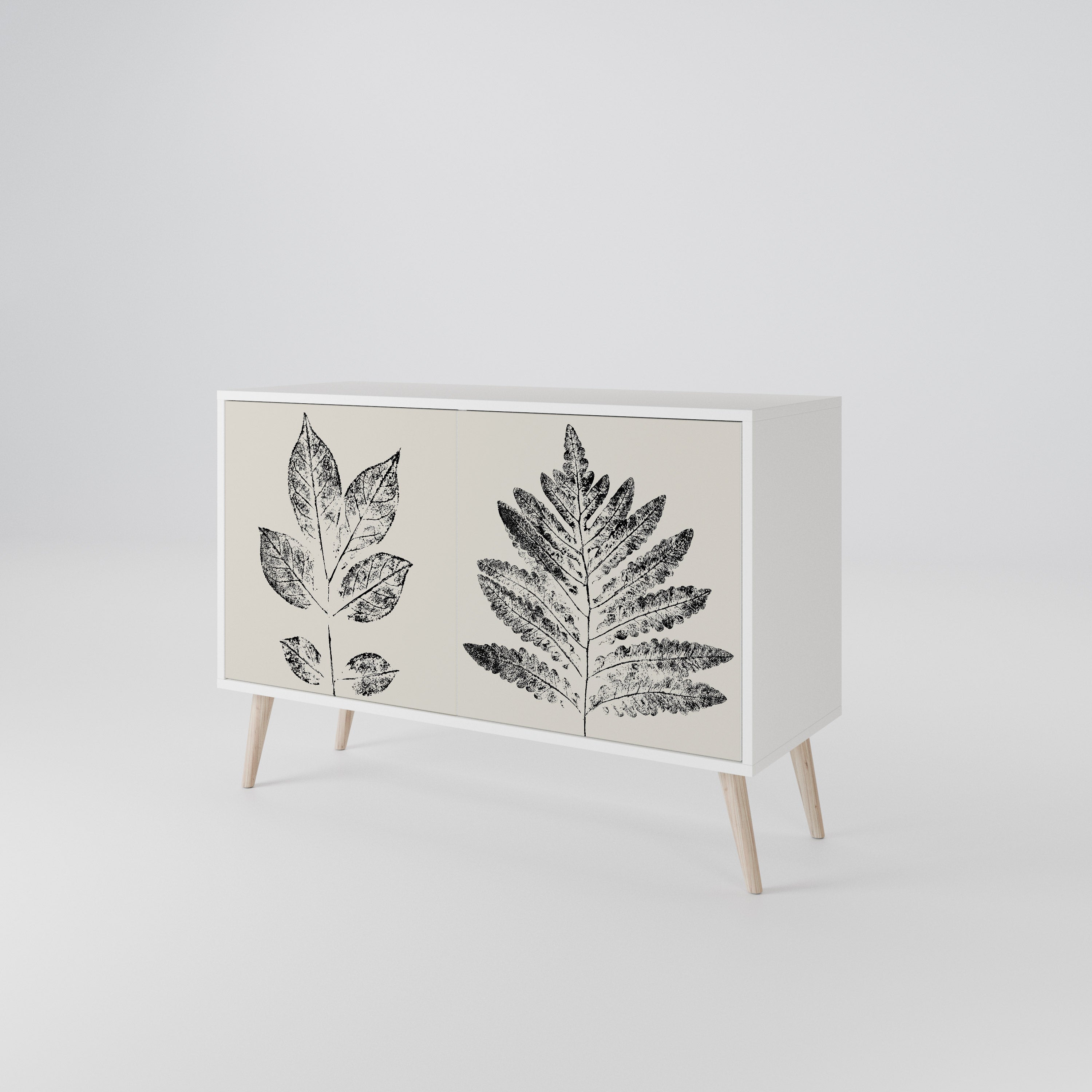 LEAFY STAMPS Aparador de 2 Puertas