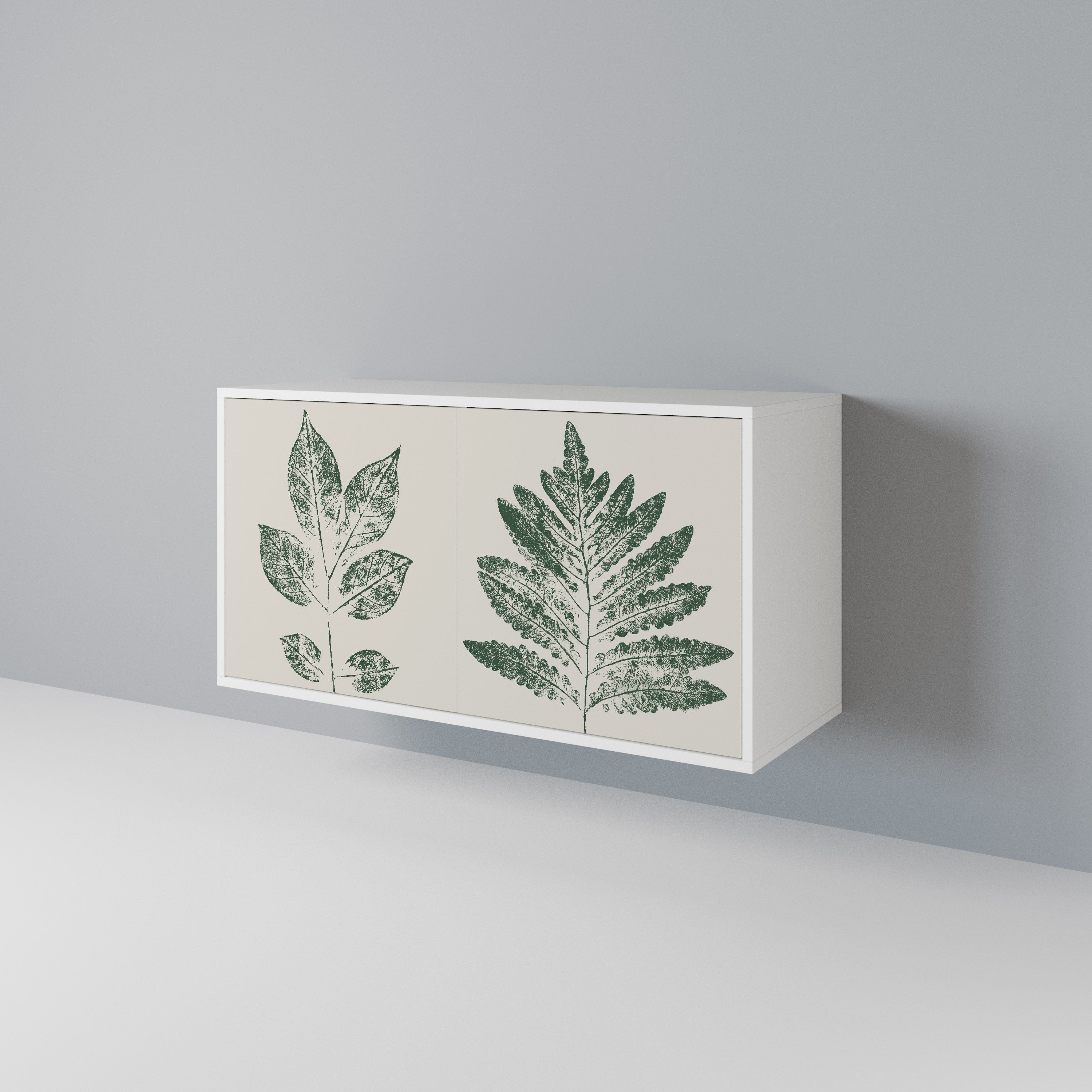 GREEN LEAFY STAMPS Aparador de 2 Puertas