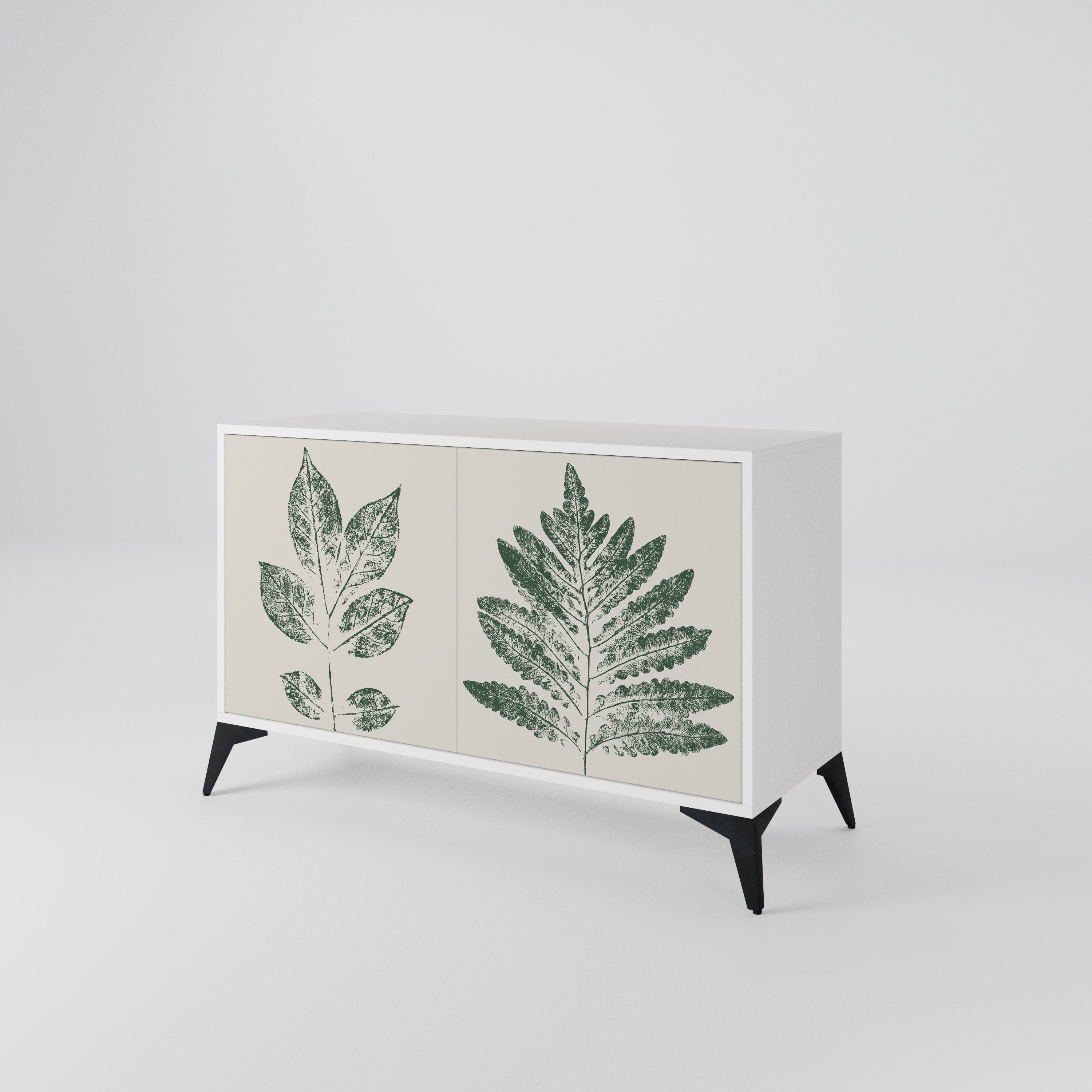 GREEN LEAFY STAMPS Aparador de 2 Puertas