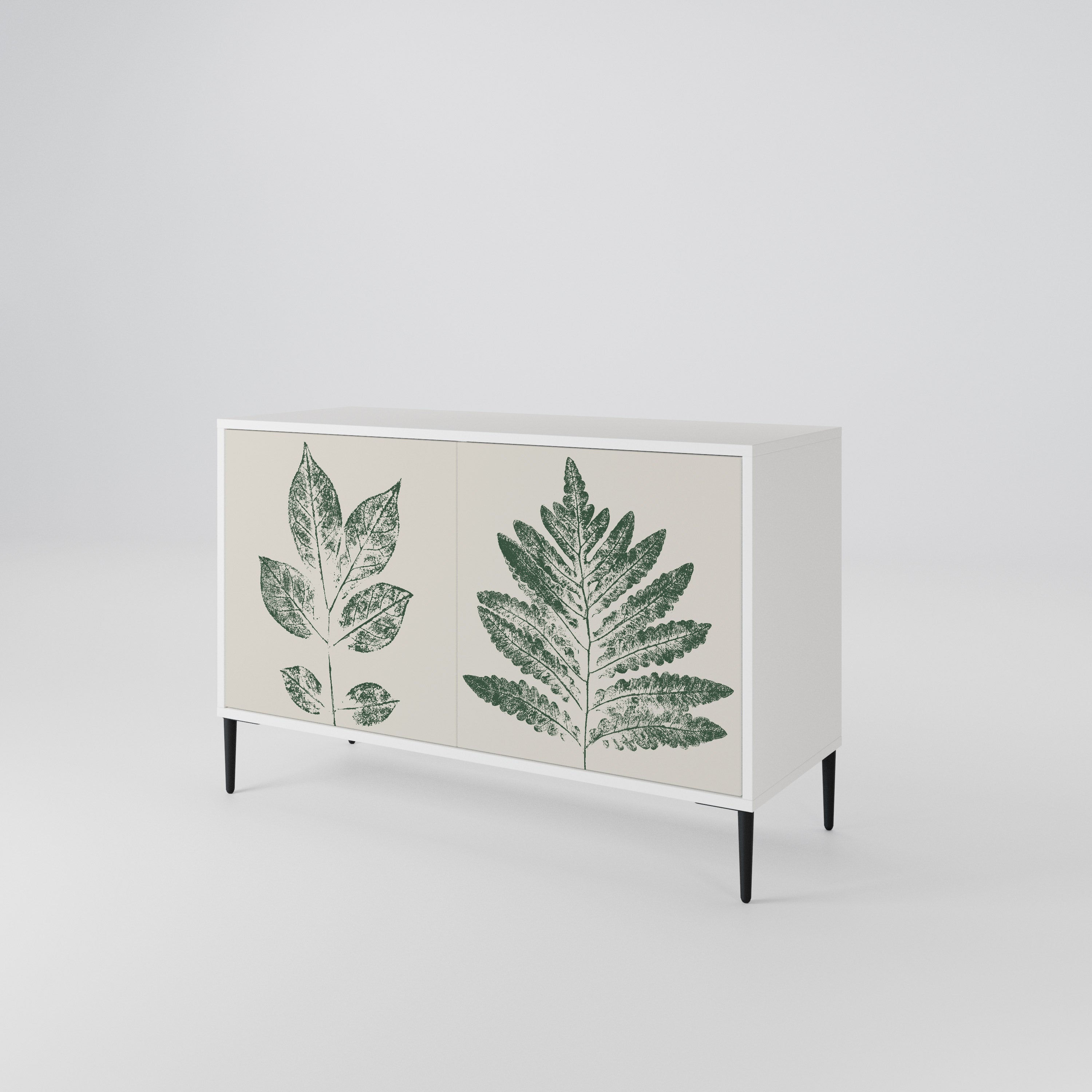 GREEN LEAFY STAMPS Aparador de 2 Puertas