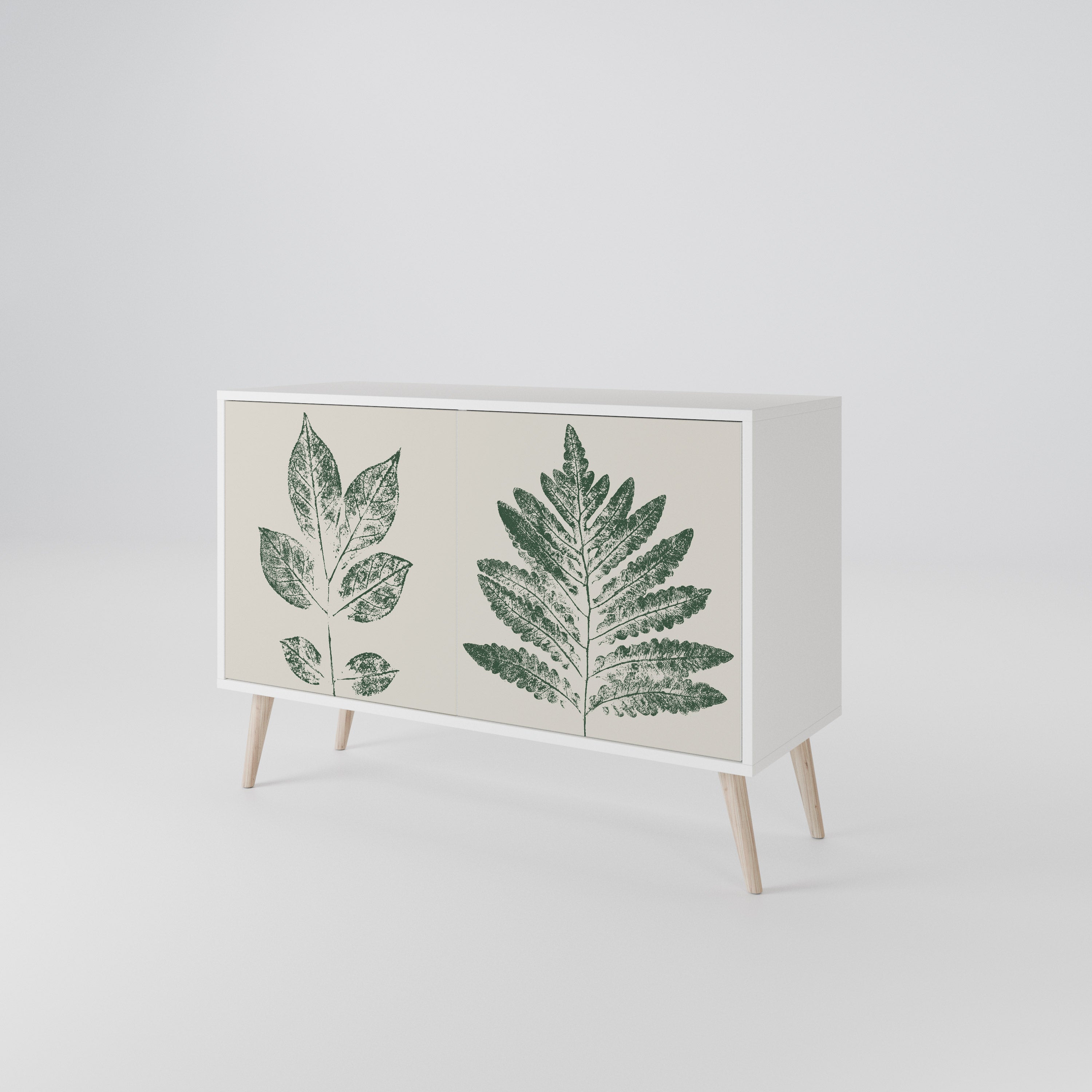 GREEN LEAFY STAMPS Aparador de 2 Puertas