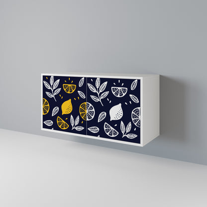 CITRUS BLACK AND WHITE Aparador de 2 Puertas