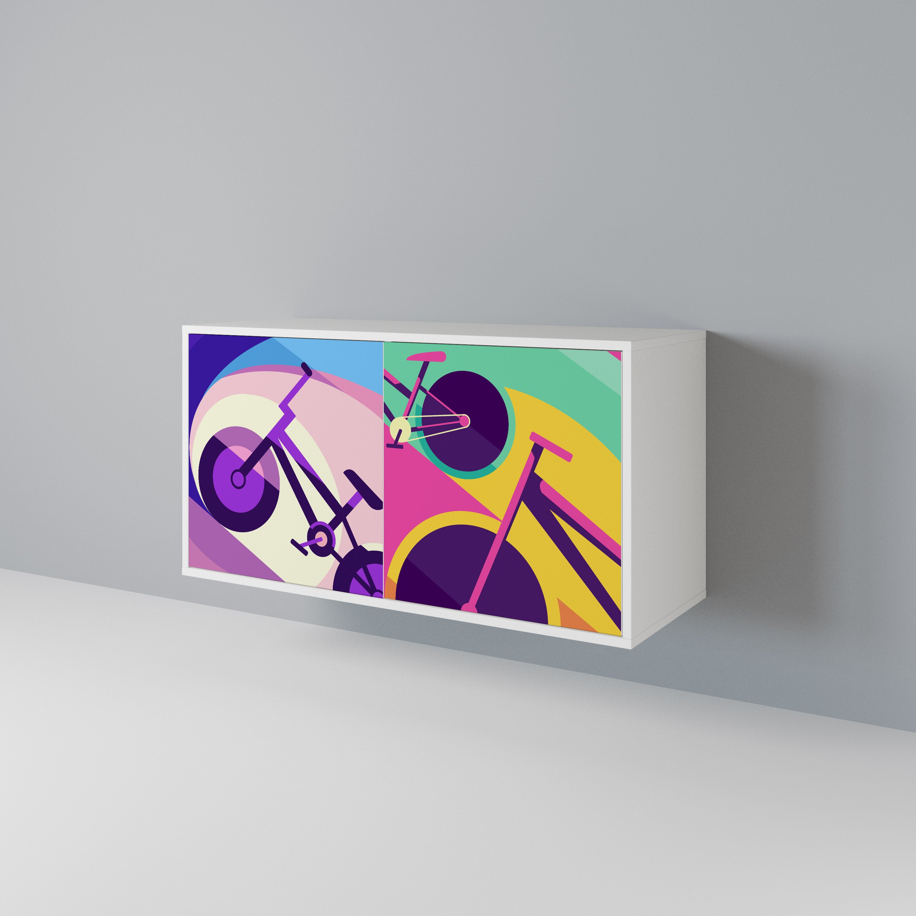 BIKE DREAMS Aparador de 2 Puertas