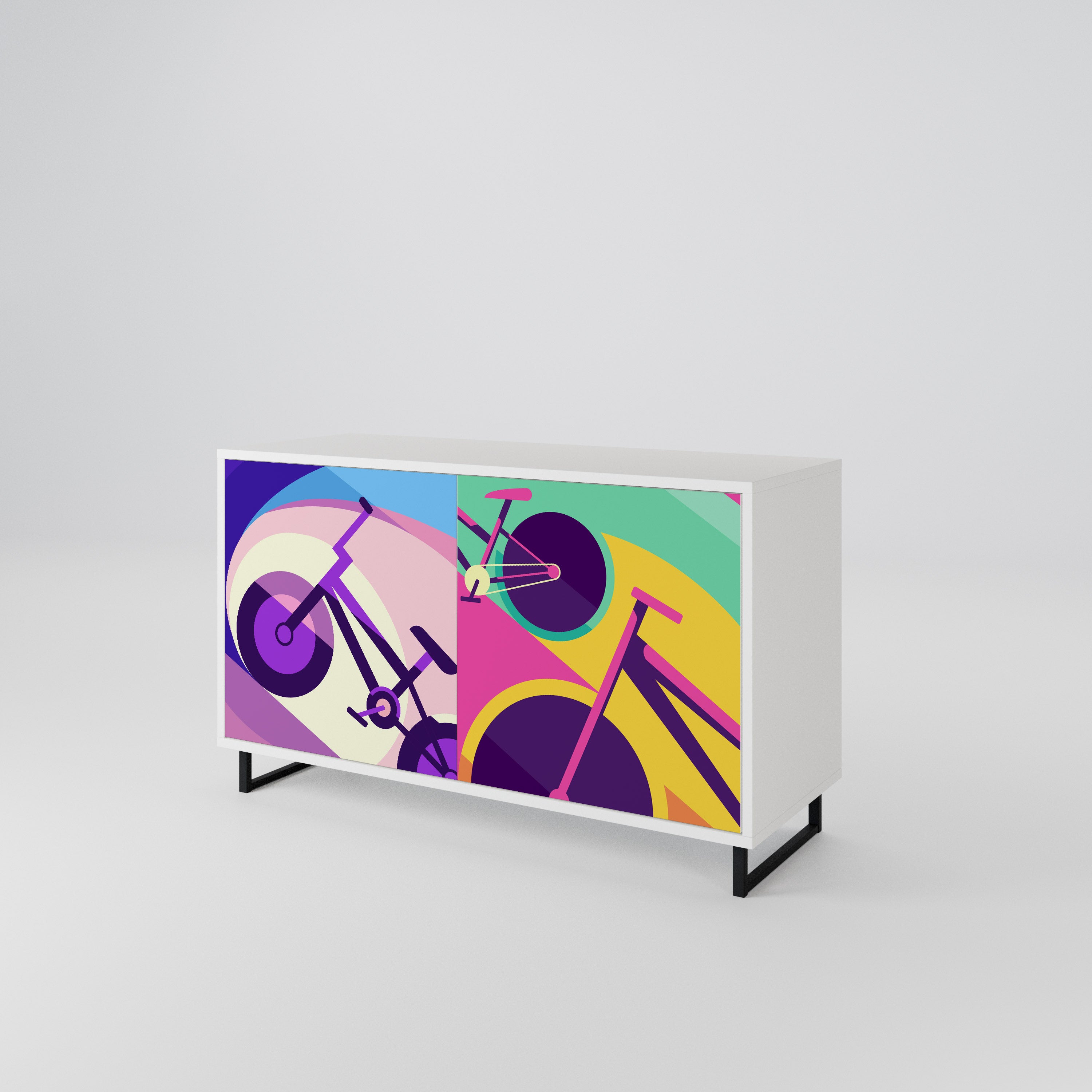 BIKE DREAMS Aparador de 2 Puertas