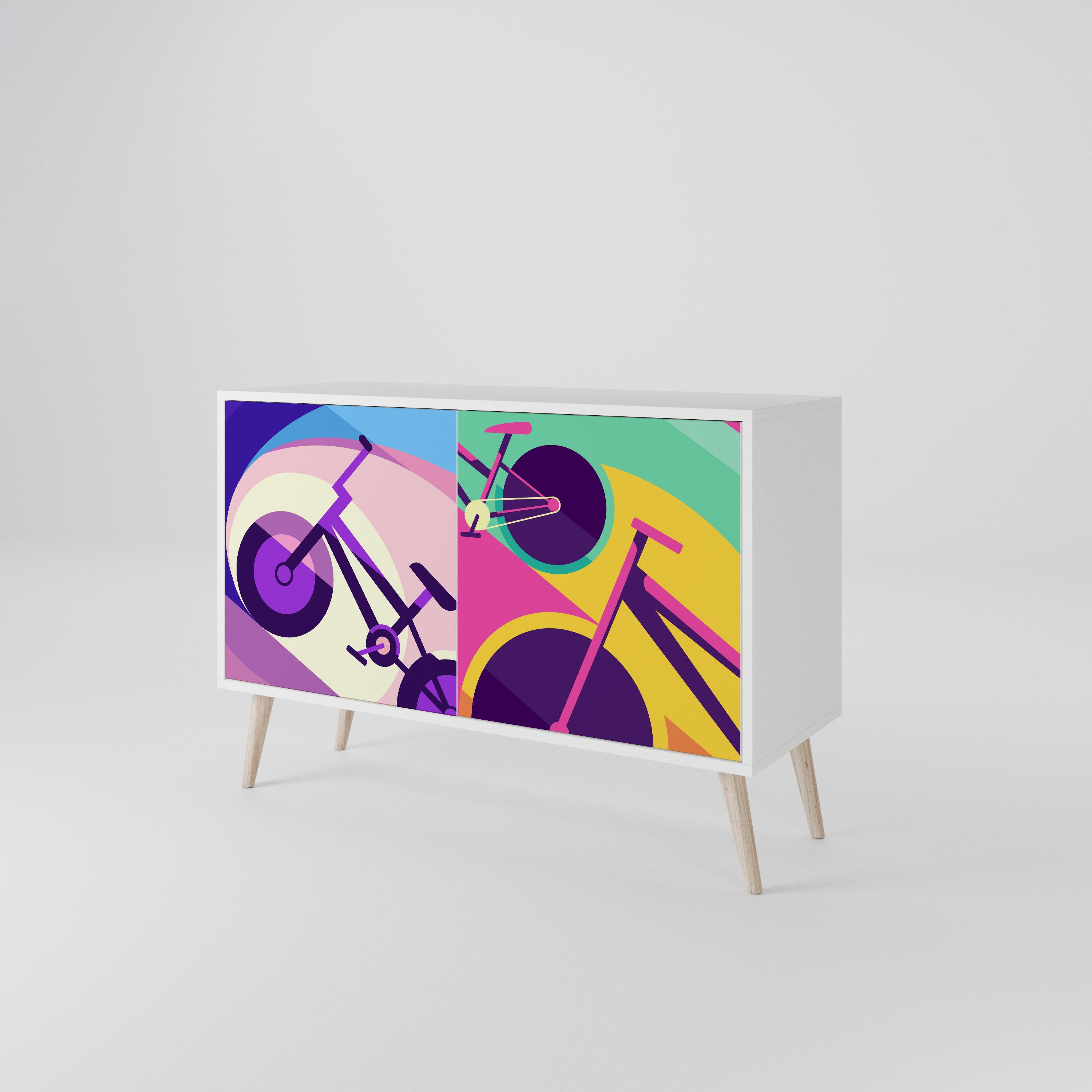 BIKE DREAMS Aparador de 2 Puertas