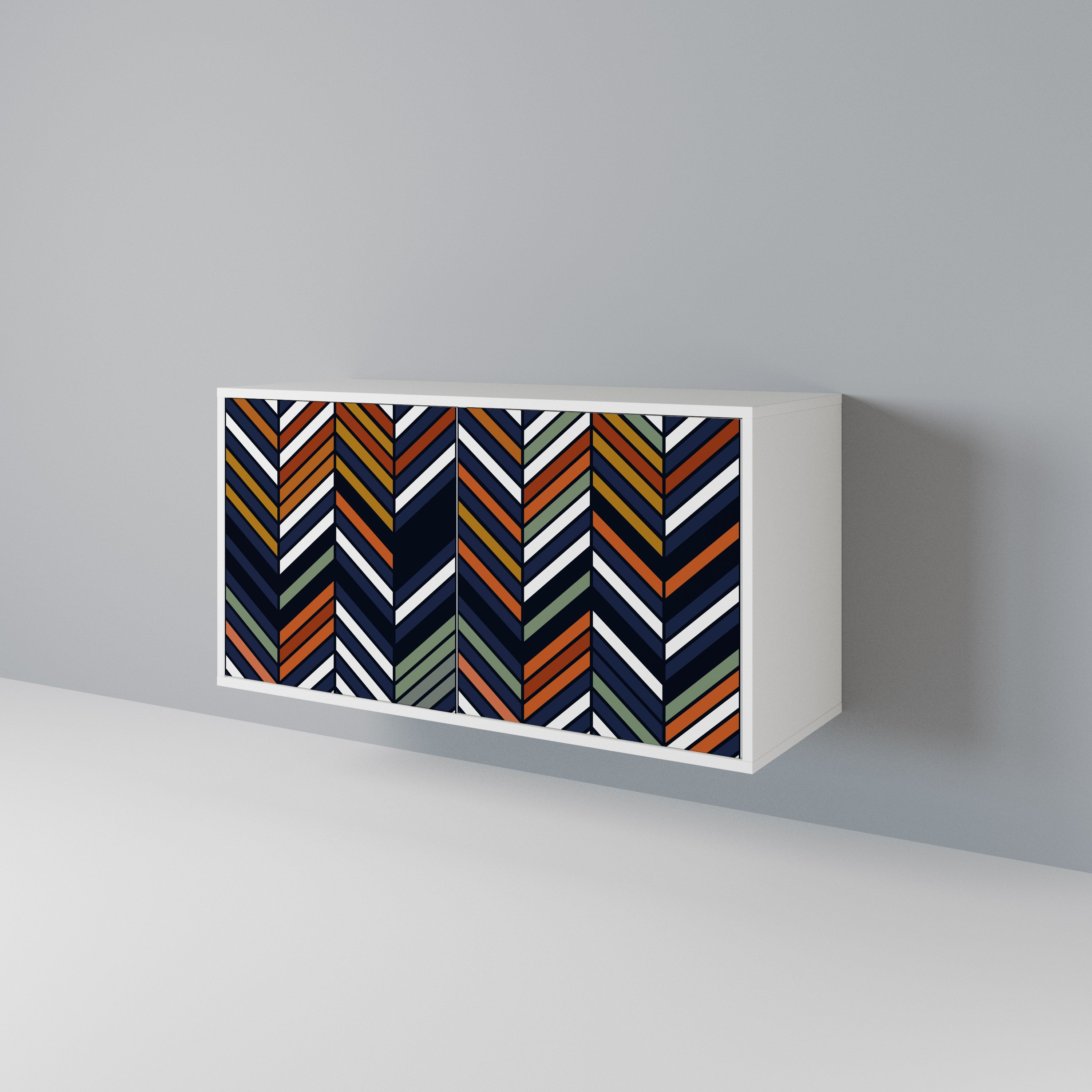 VIBRANT PATCHWORK Aparador de 2 Puertas