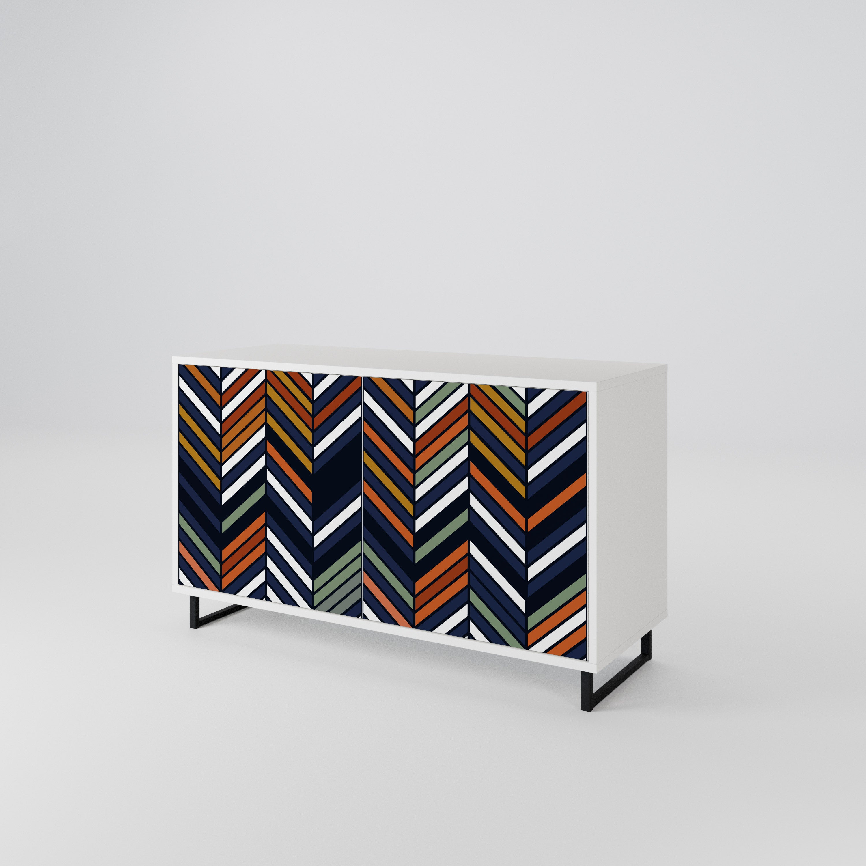 VIBRANT PATCHWORK Aparador de 2 Puertas