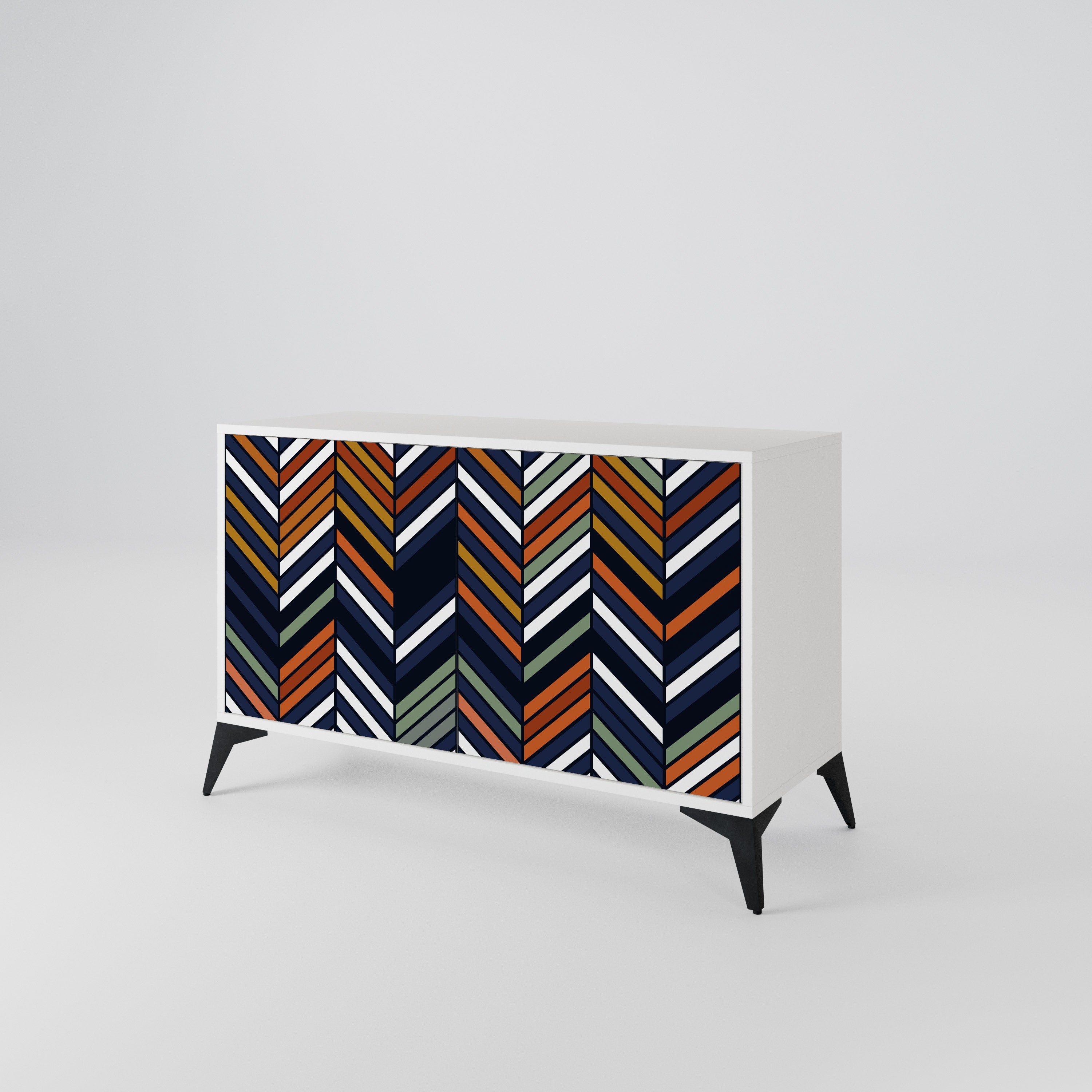 VIBRANT PATCHWORK Aparador de 2 Puertas