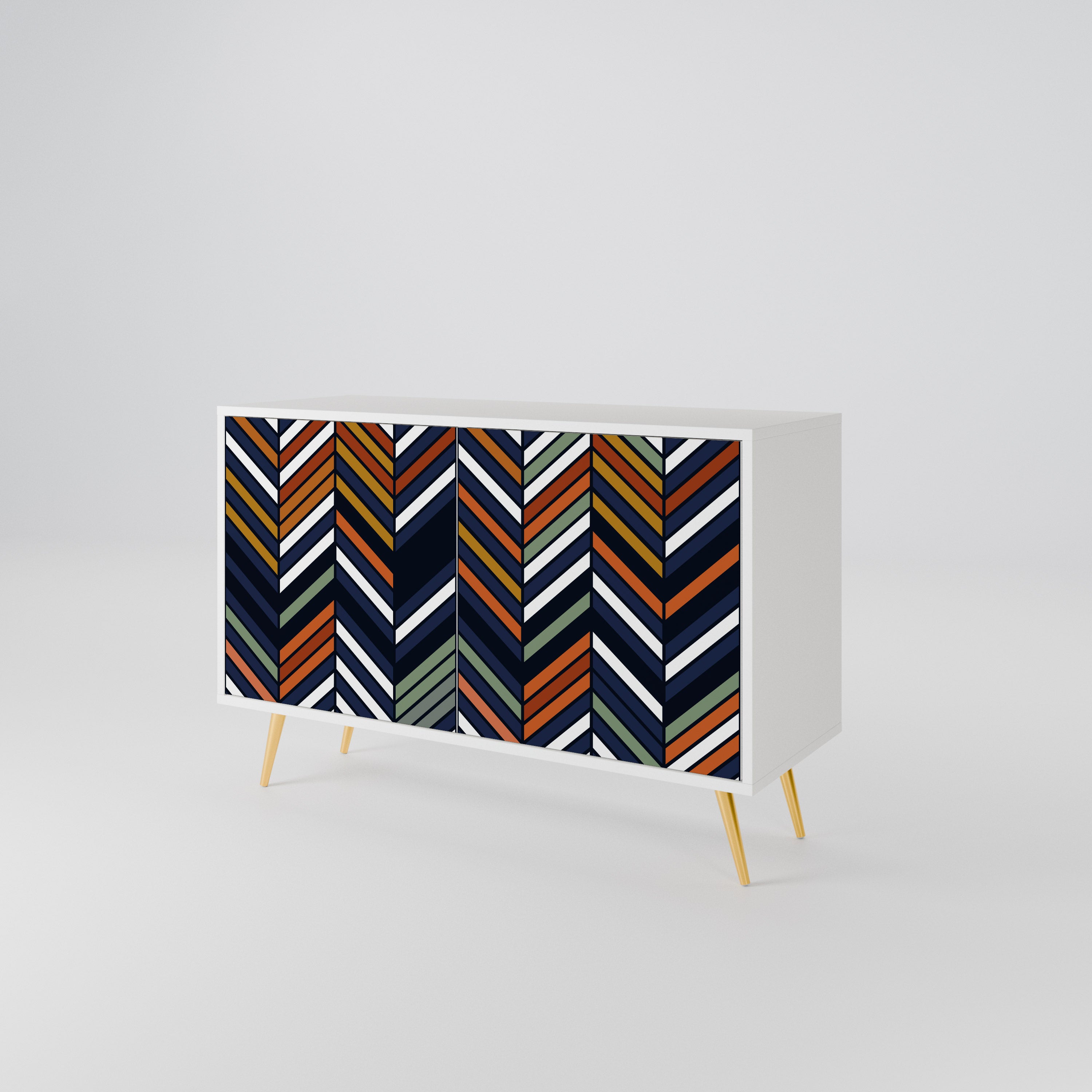 VIBRANT PATCHWORK Aparador de 2 Puertas