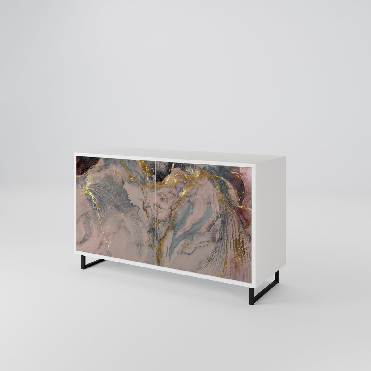 GILDED SWIRLS Aparador de 2 Puertas