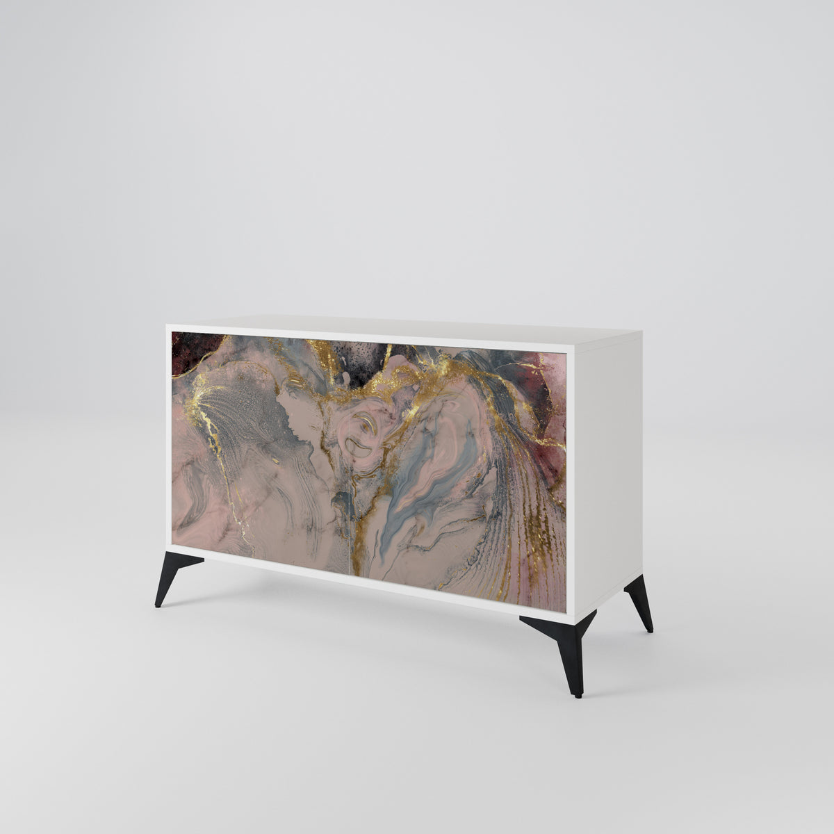 GILDED SWIRLS Aparador de 2 Puertas