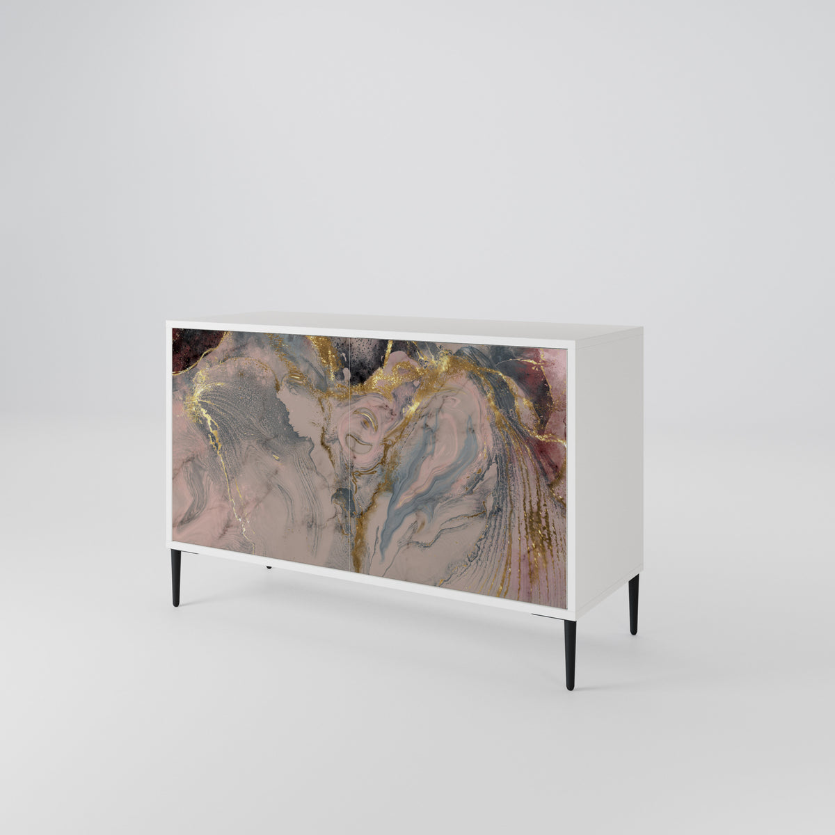 GILDED SWIRLS Aparador de 2 Puertas