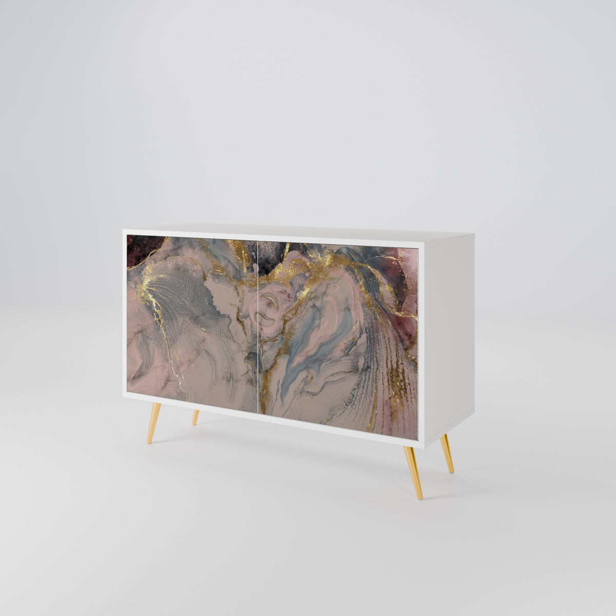 GILDED SWIRLS Aparador de 2 Puertas