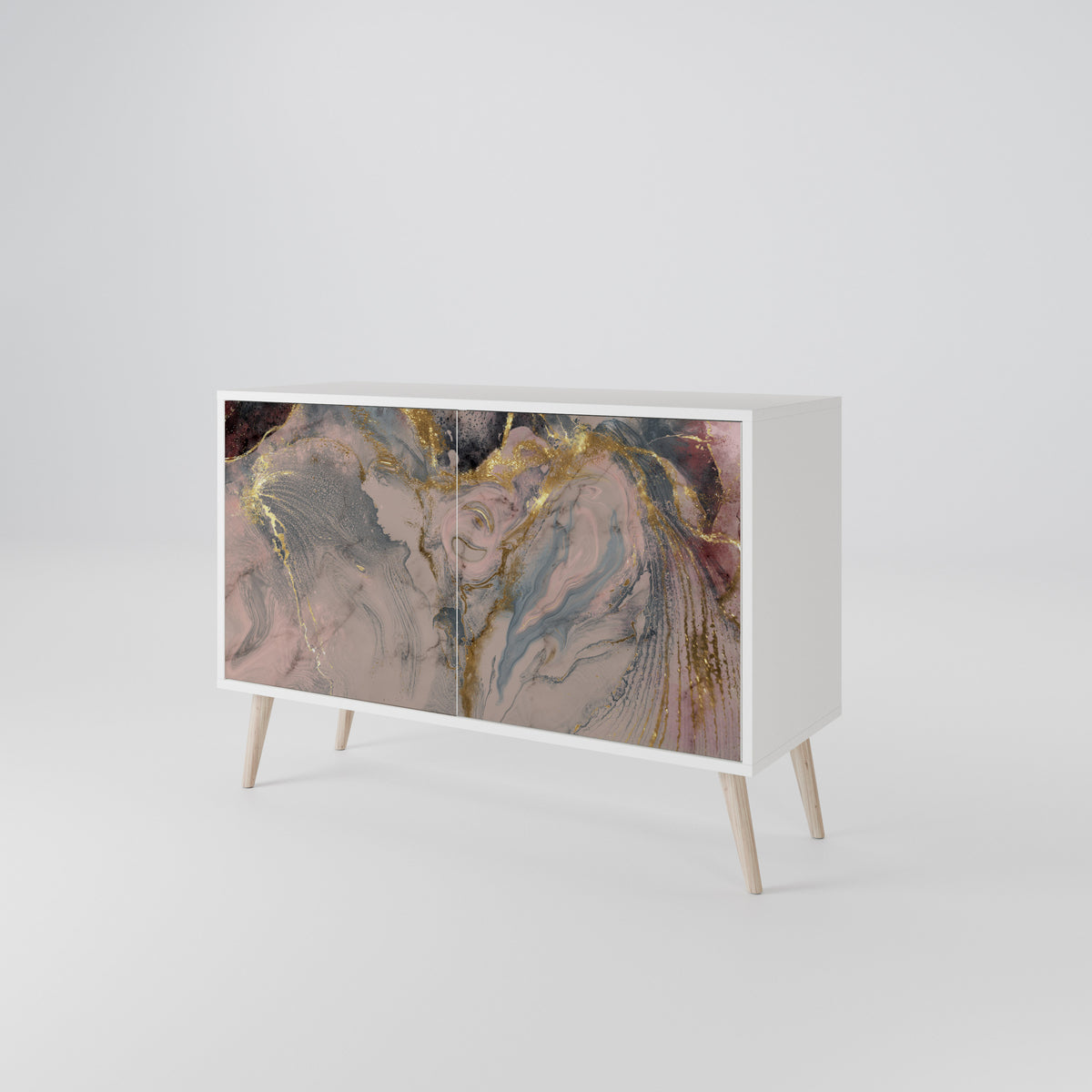 GILDED SWIRLS Aparador de 2 Puertas