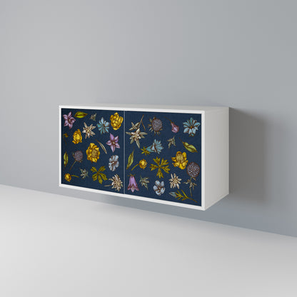FLOWERS ON NAVY BLUE Aparador de 2 Puertas