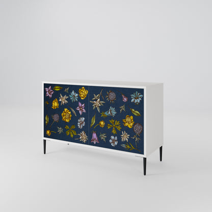 FLOWERS ON NAVY BLUE Aparador de 2 Puertas