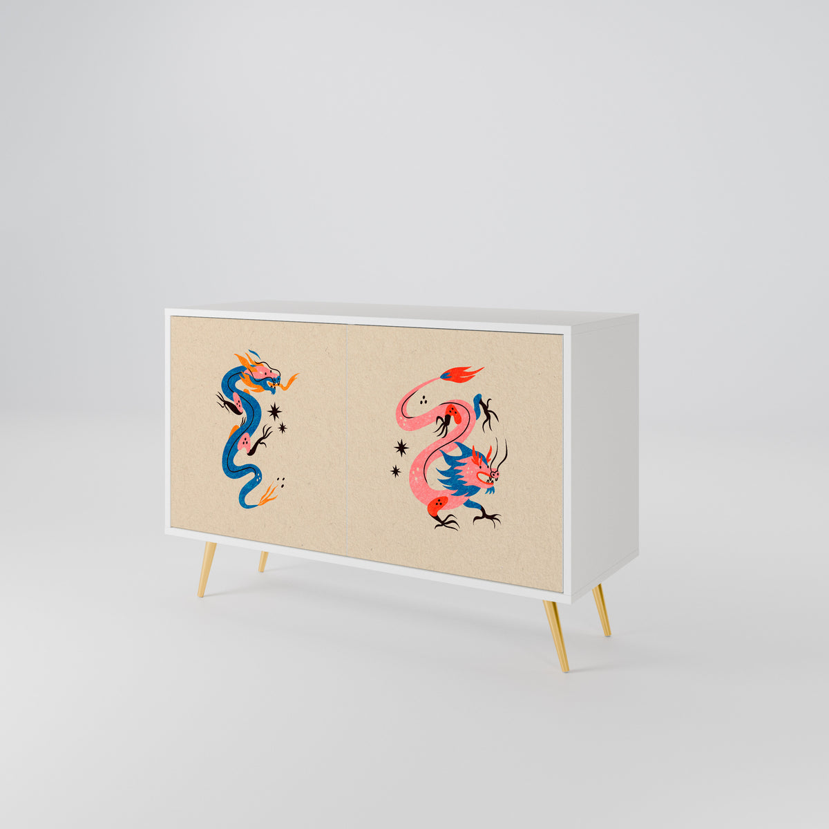 MYTHOLOGICAL CREATURES Aparador de 2 Puertas