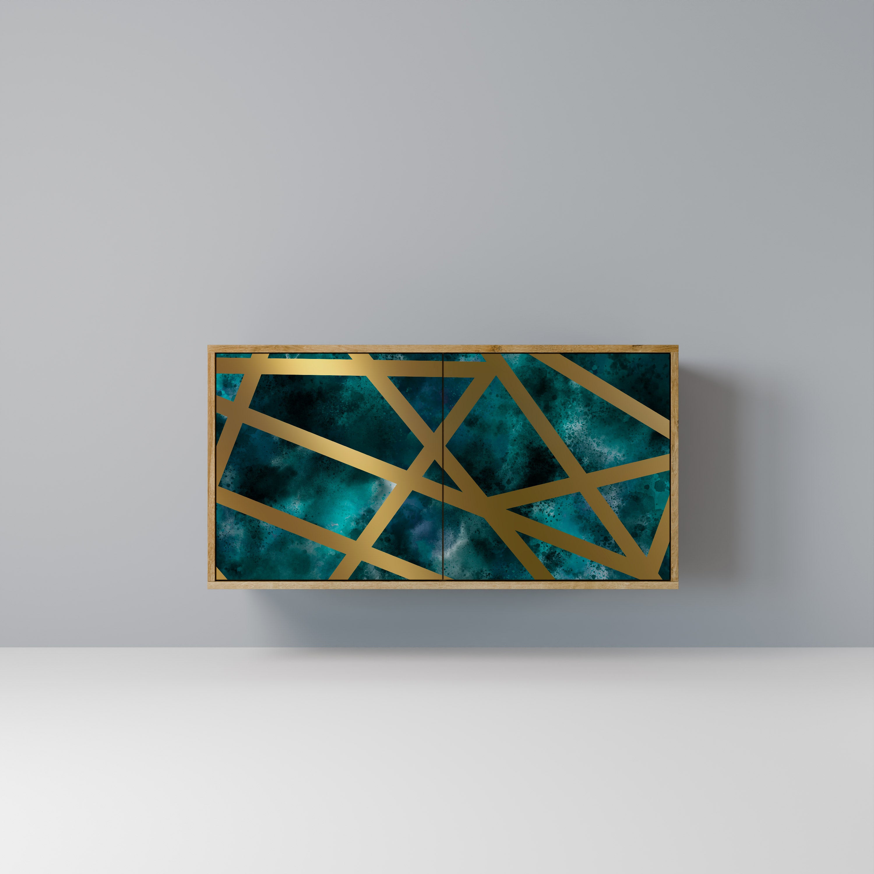 THE LABYRINTH OF GOLD 2-Door Sideboard in Oak Effect