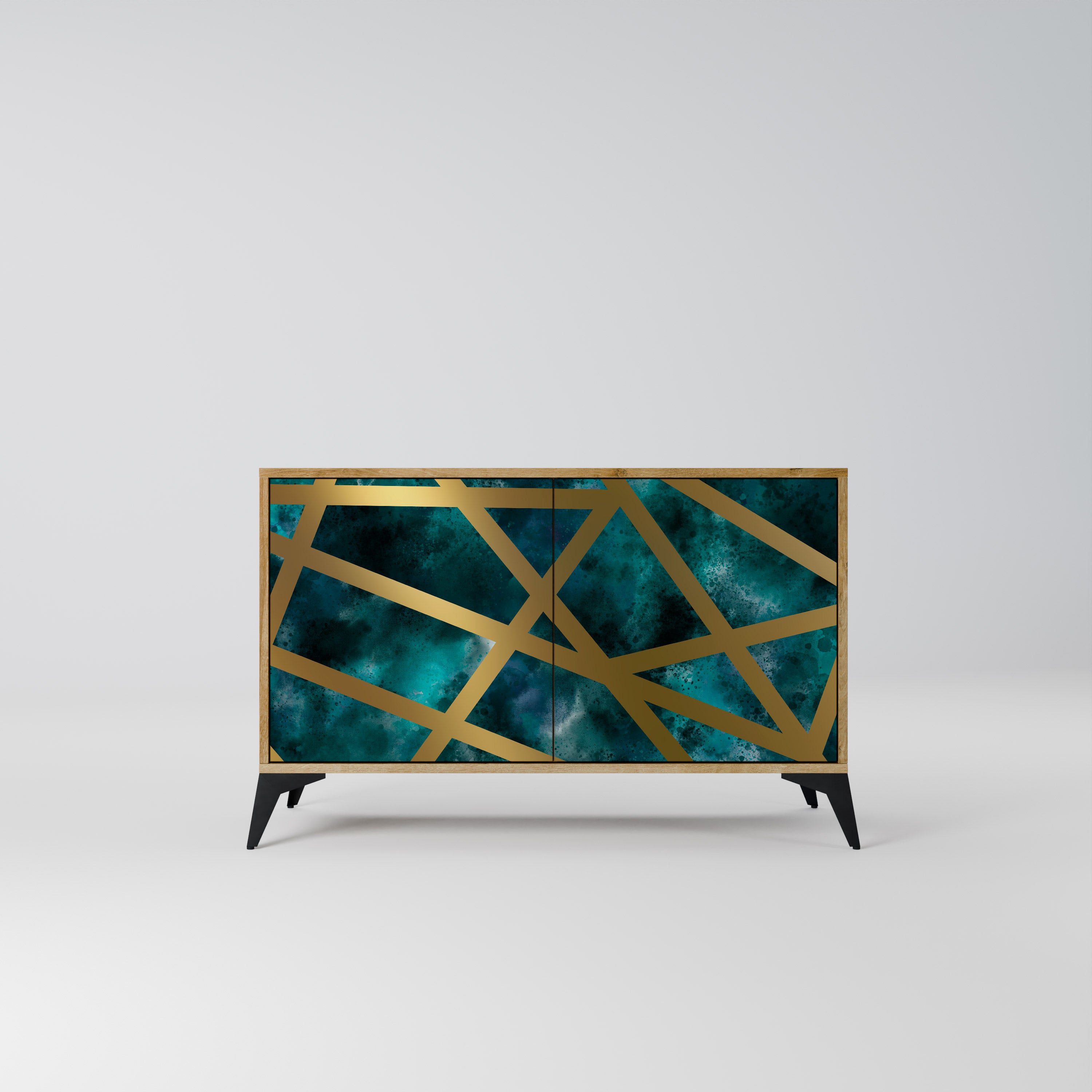 THE LABYRINTH OF GOLD 2-Door Sideboard in Oak Effect
