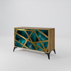 THE LABYRINTH OF GOLD 2-Door Sideboard in Oak Effect