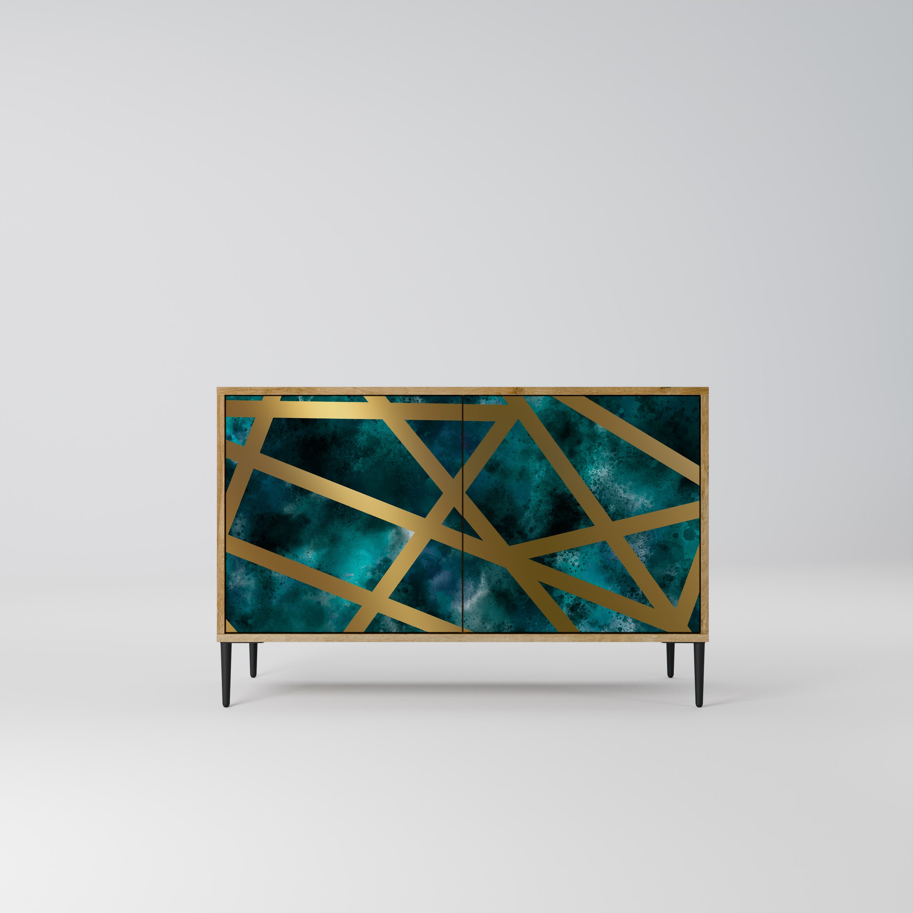 THE LABYRINTH OF GOLD 2-Door Sideboard in Oak Effect