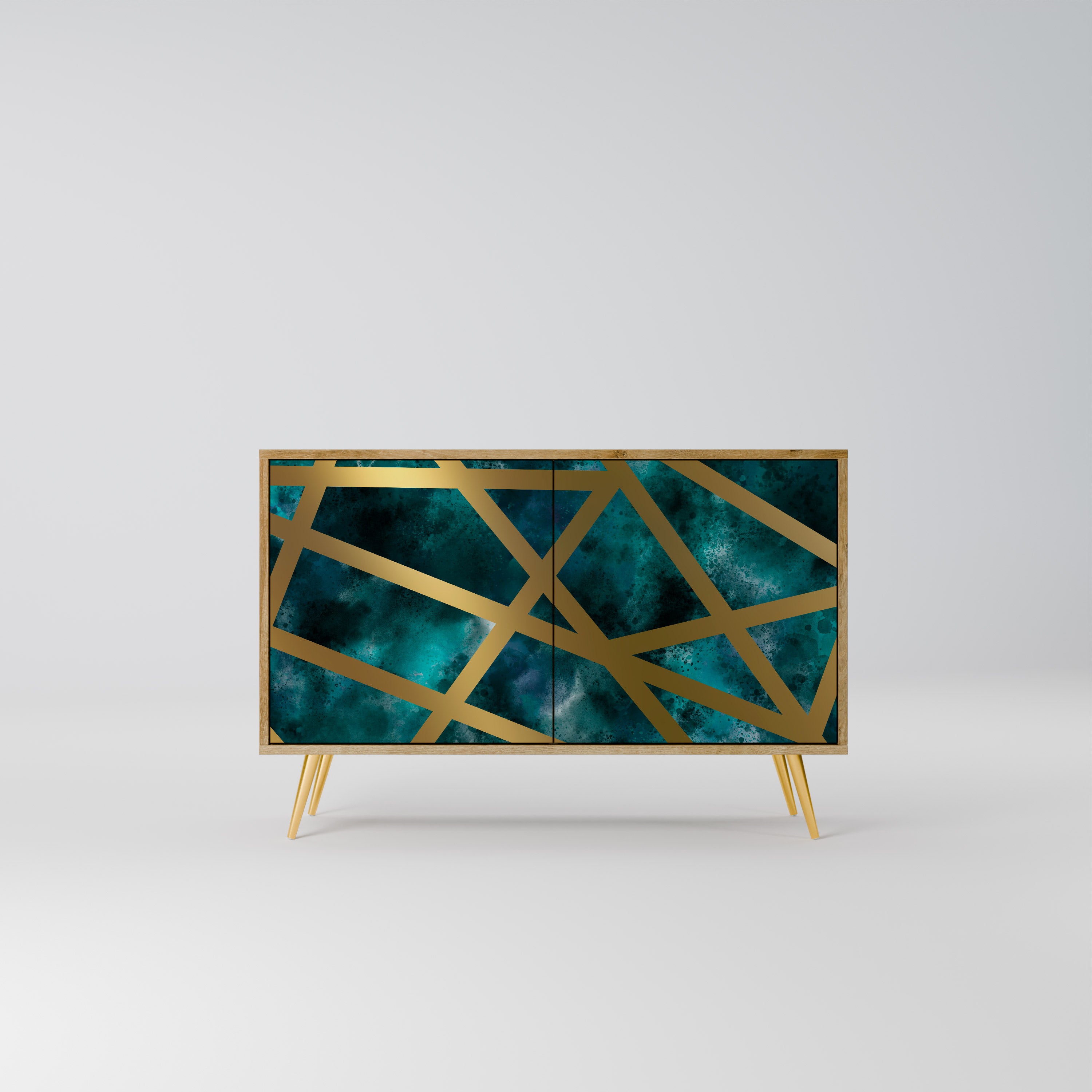 THE LABYRINTH OF GOLD 2-Door Sideboard in Oak Effect