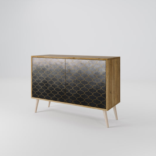 TESSELATED GRAYISH Aparador de 2 Puertas