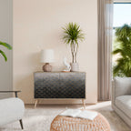 TESSELATED GRAYISH Aparador de 2 Puertas en Efecto Roble