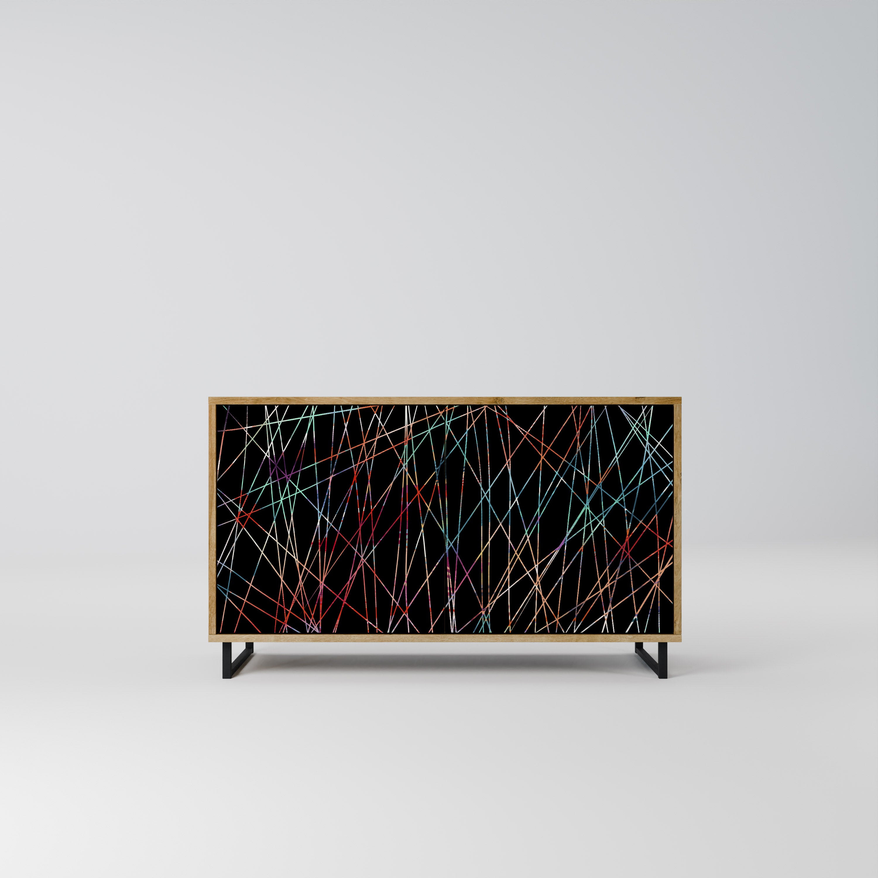 LUMINOUS SNARE 2-Door Sideboard in Oak Effect