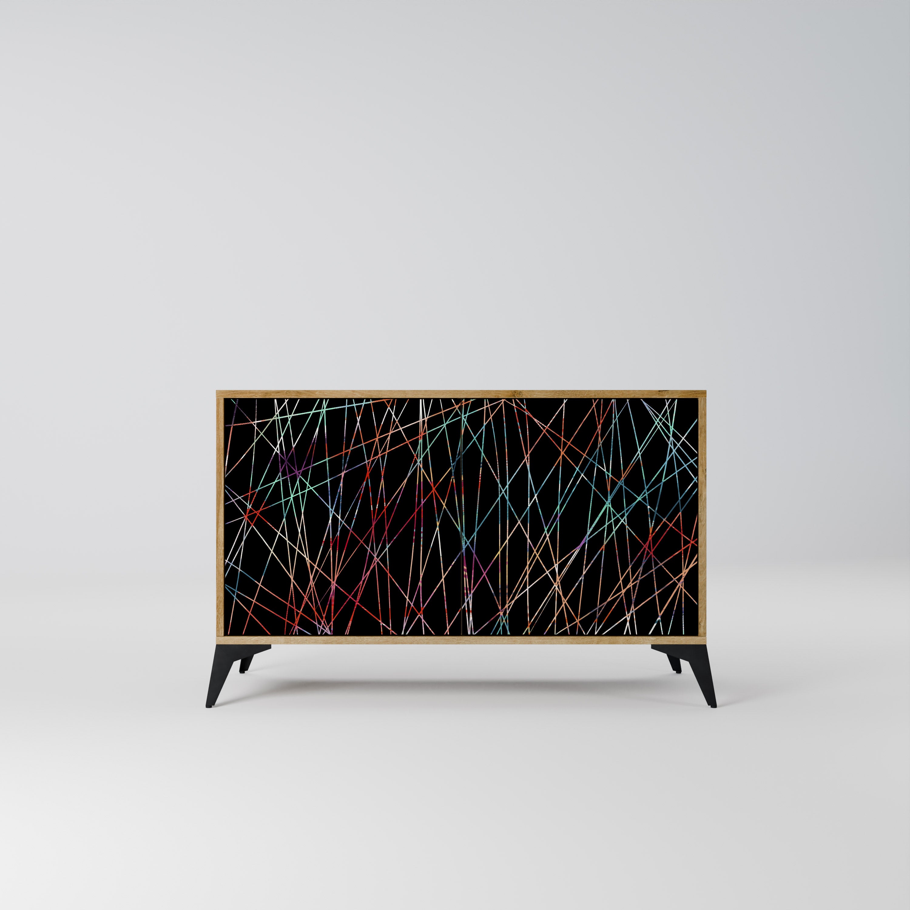 LUMINOUS SNARE 2-Door Sideboard in Oak Effect