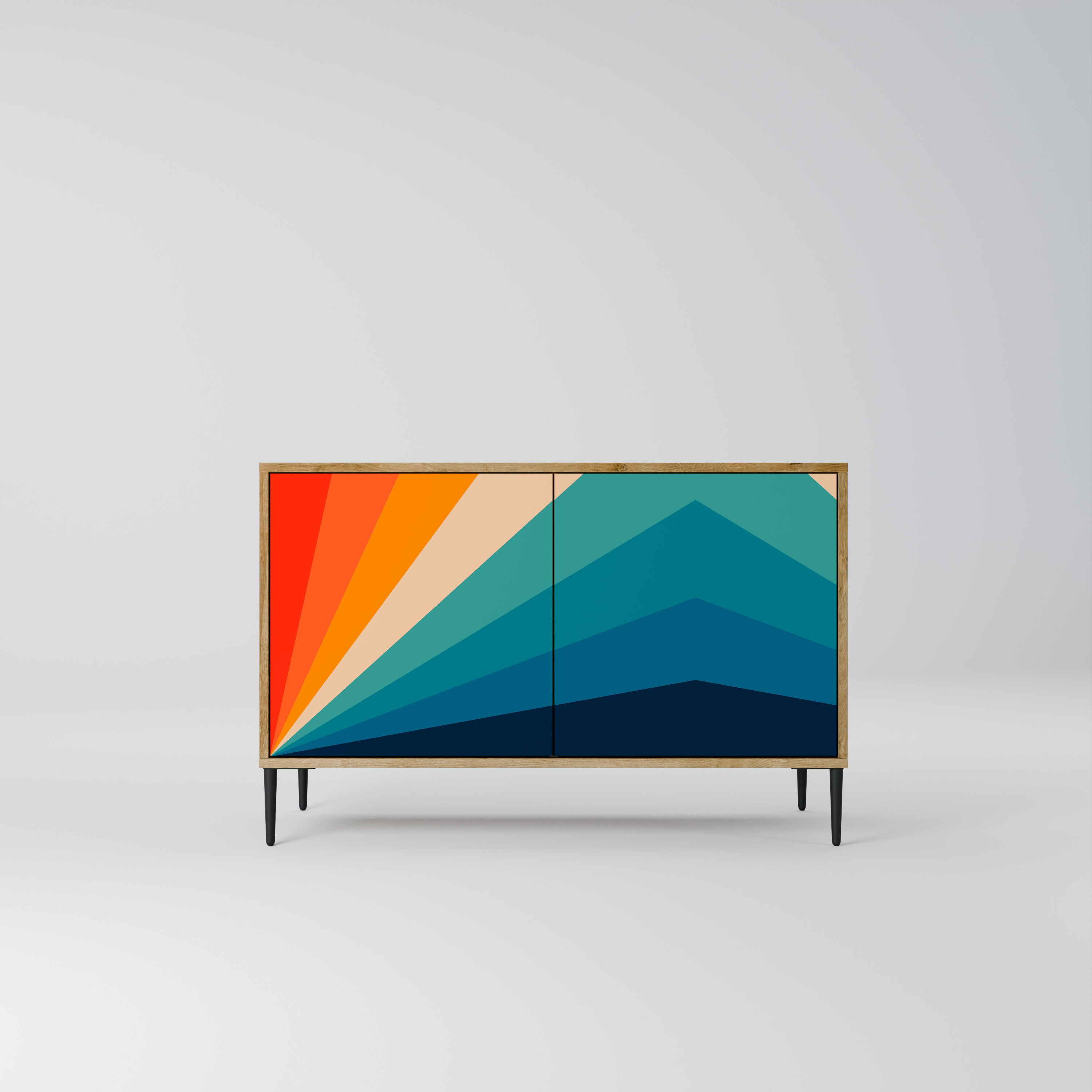 PRISM CONCUSSION 2-Door Sideboard in Oak Effect