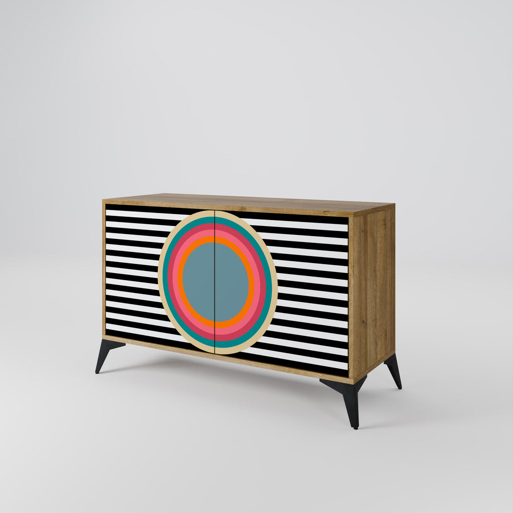 SPECTRA SHOWCASE 2-Door Sideboard in Oak Effect