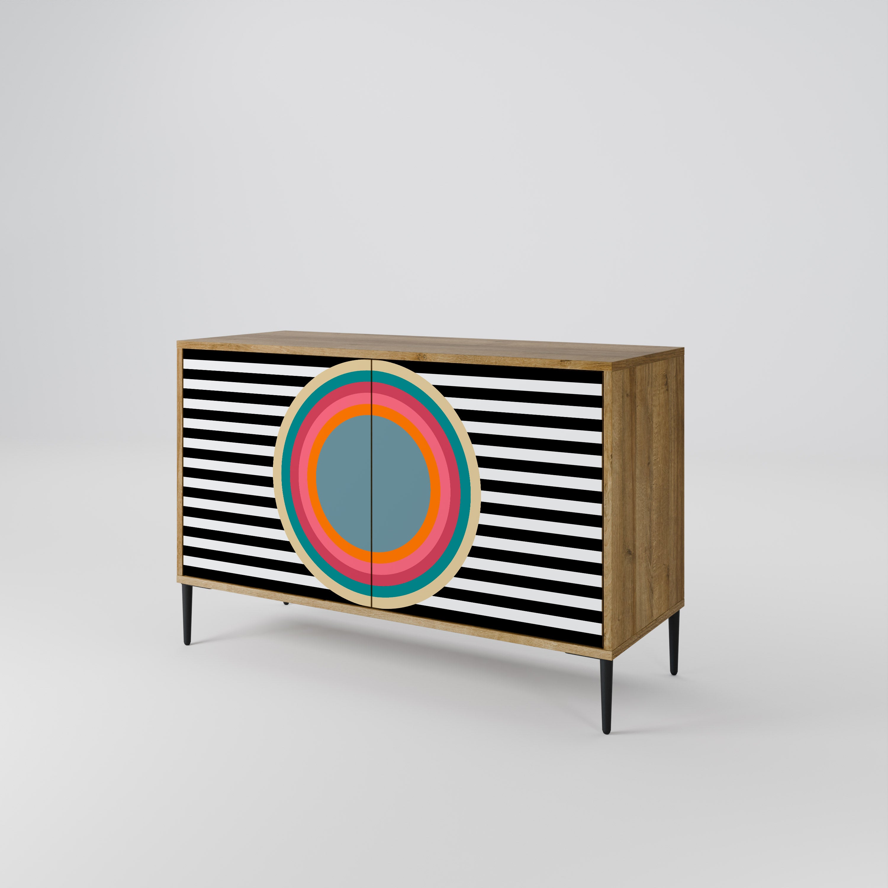 SPECTRA SHOWCASE 2-Door Sideboard in Oak Effect