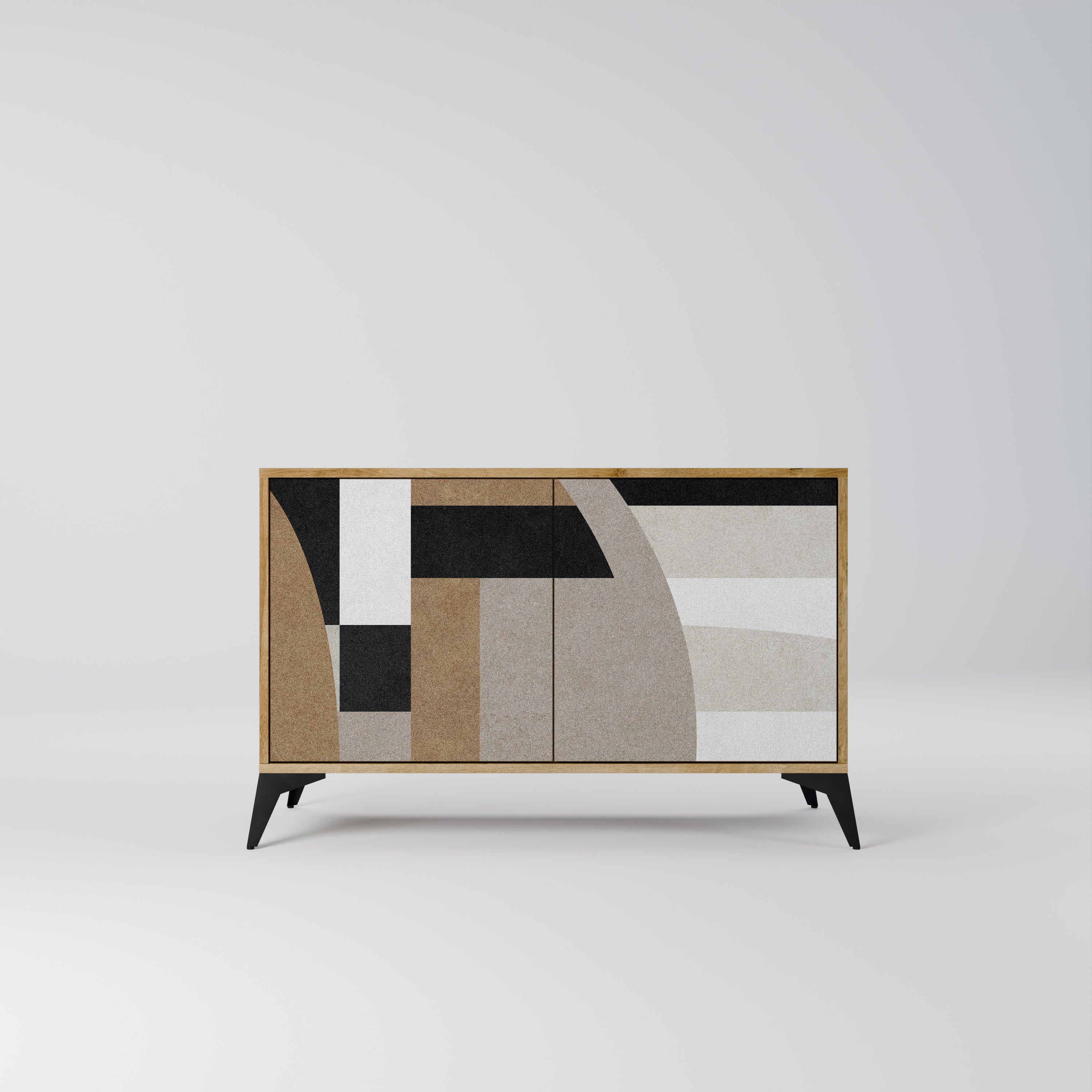 DELICATE MEMENTO 2-Door Sideboard in Oak Effect