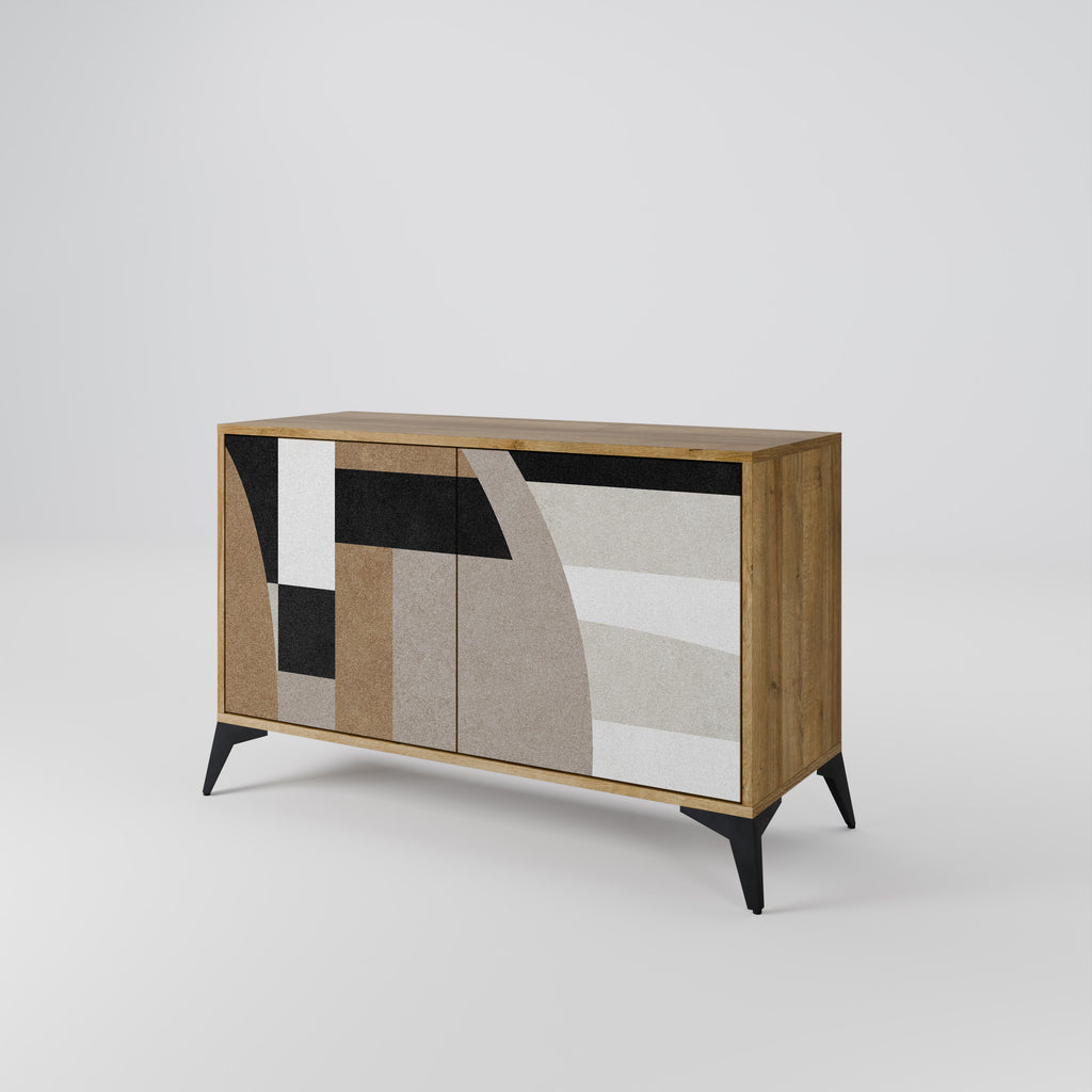 DELICATE MEMENTO 2-Door Sideboard in Oak Effect