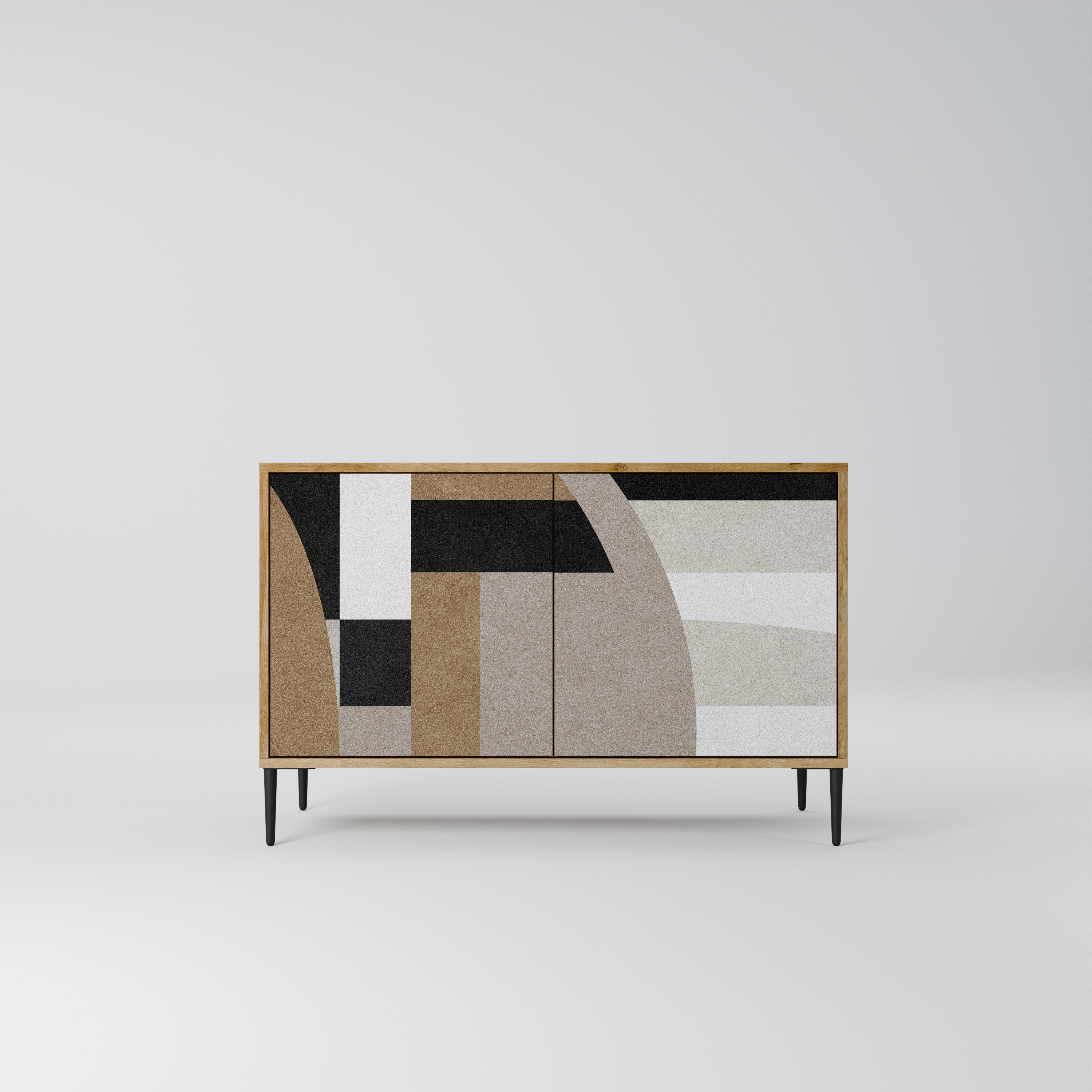 DELICATE MEMENTO 2-Door Sideboard in Oak Effect