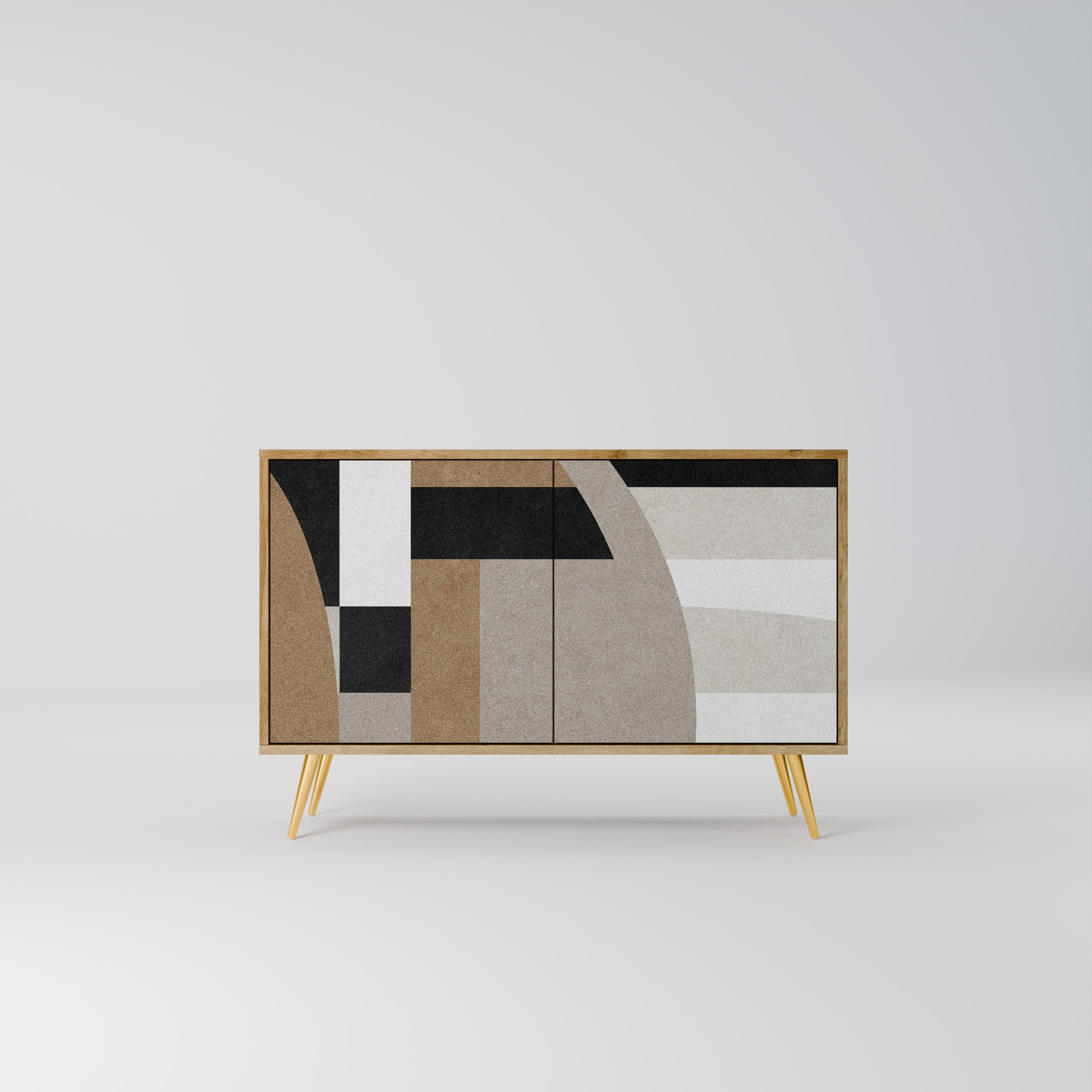 DELICATE MEMENTO 2-Door Sideboard in Oak Effect