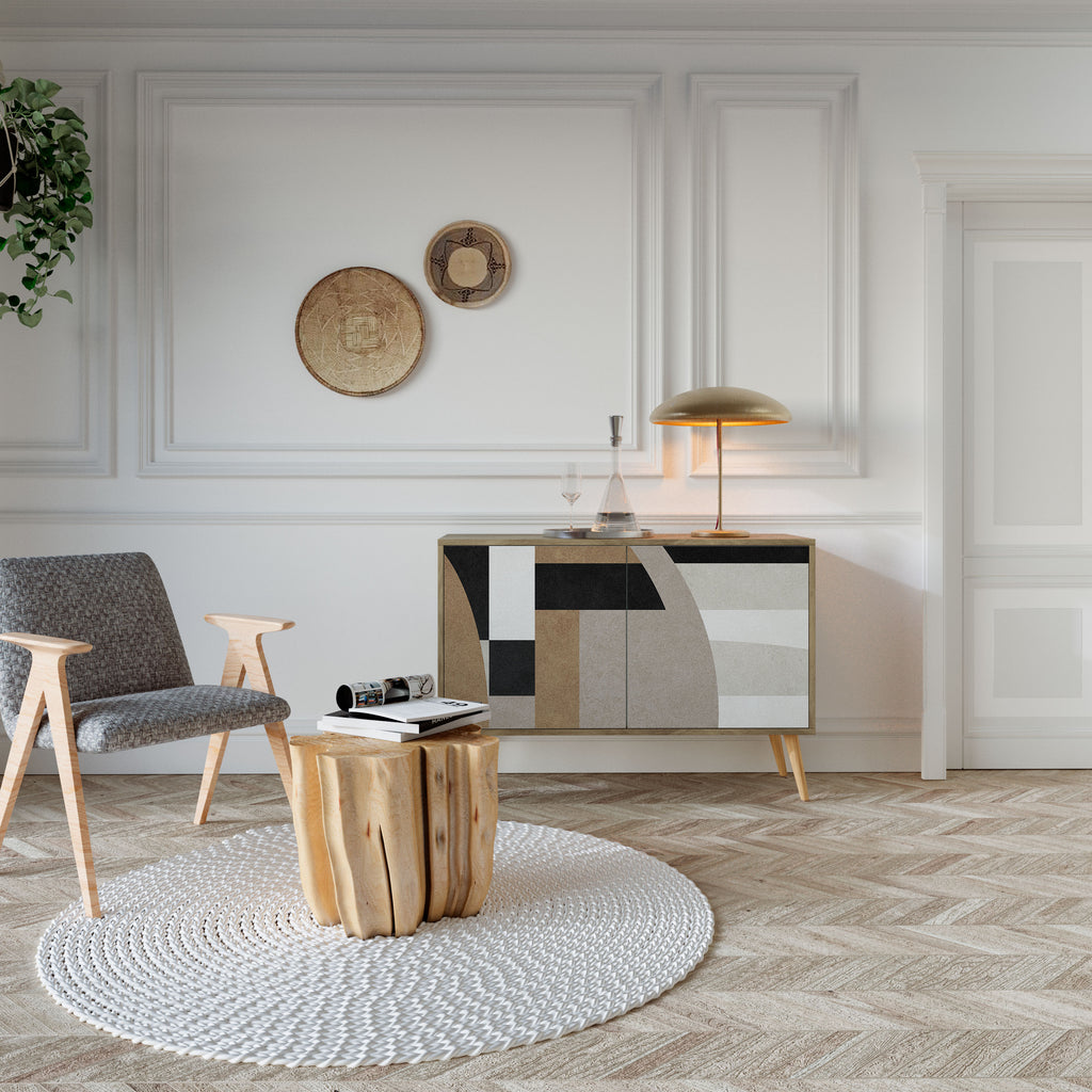 DELICATE MEMENTO 2-Door Sideboard in Oak Effect