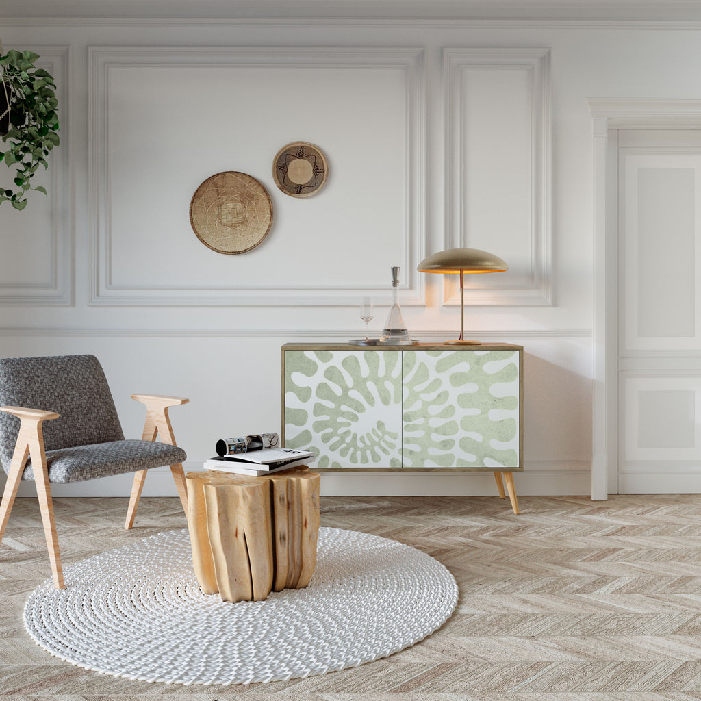 Aparador de 2 puertas HELIX DANCE con efecto roble