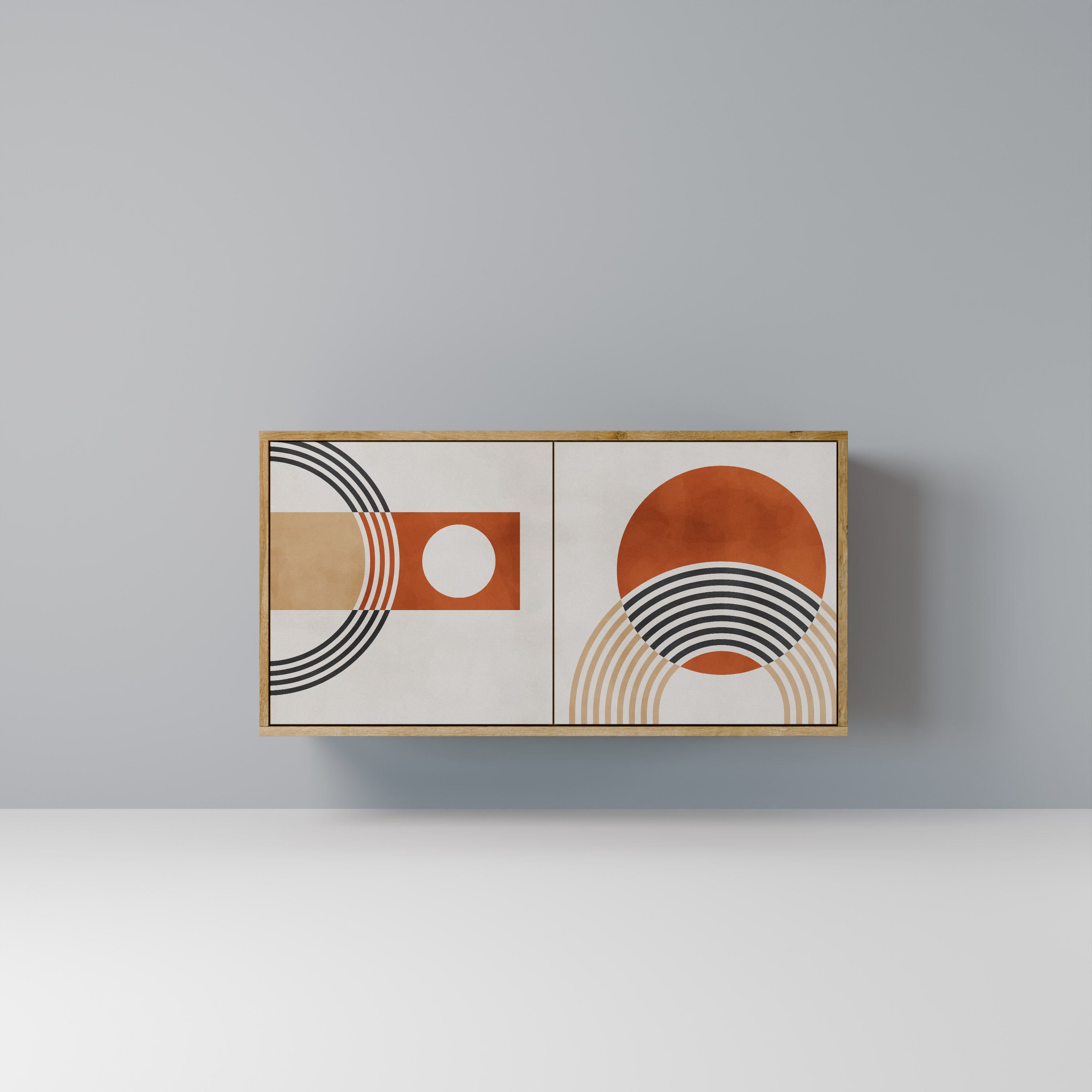 SPACE AROUND 2-Door Sideboard in Oak Effect