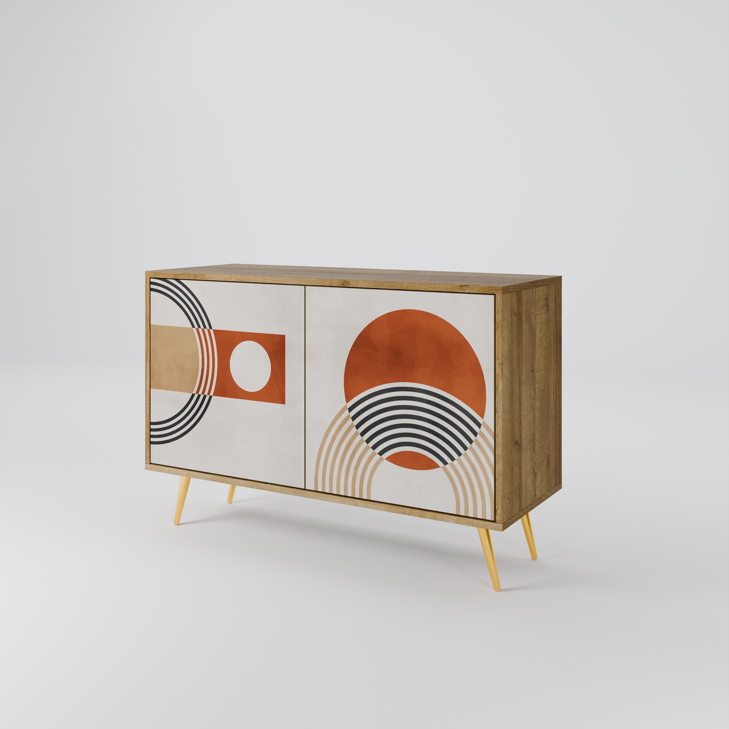 SPACE AROUND 2-Door Sideboard in Oak Effect