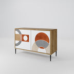 CIRCLE RHYTM 2-Door Sideboard in Oak Effect