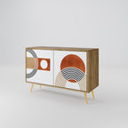CIRCLE RHYTM 2-Door Sideboard in Oak Effect